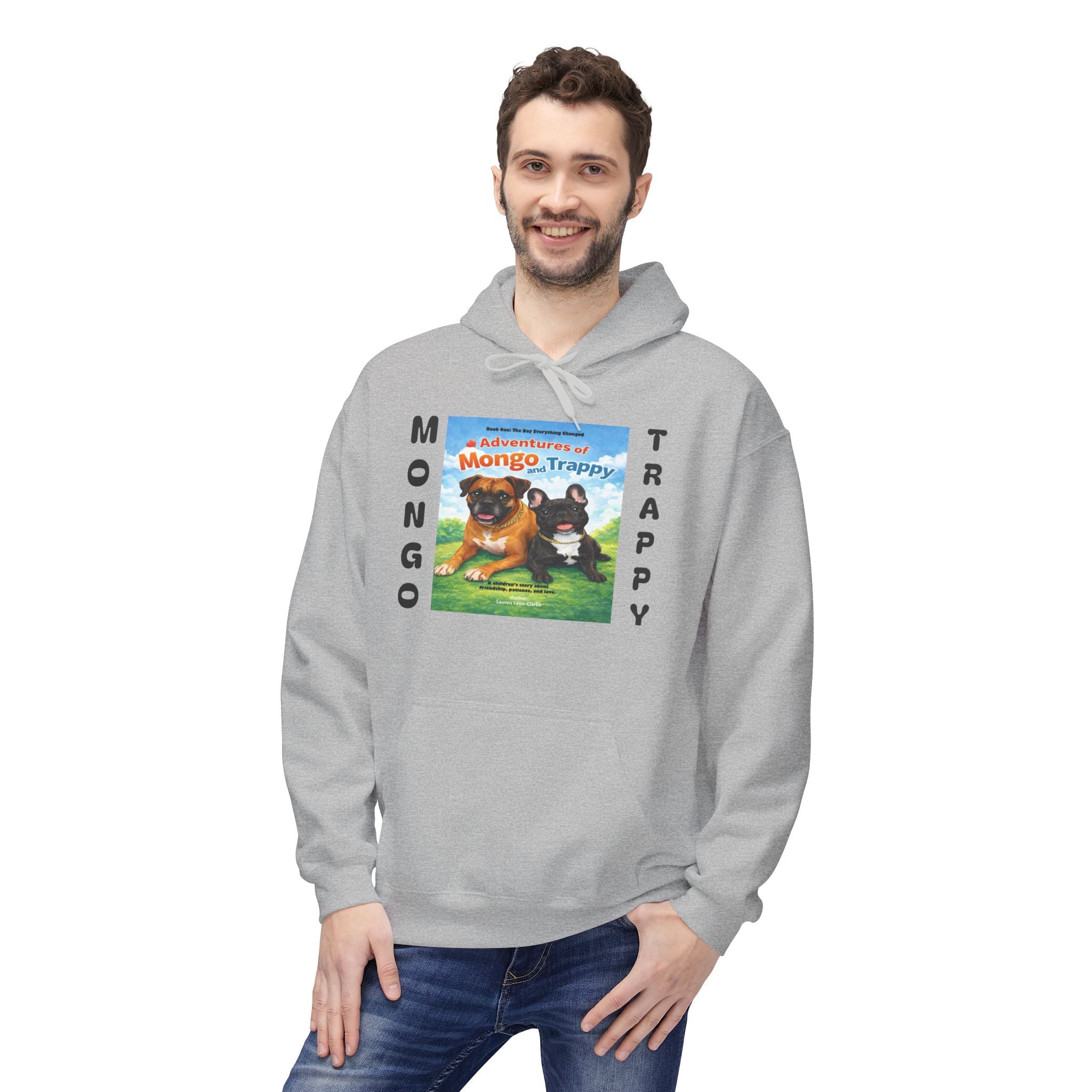 Mongo & Trappy Hoodie — "Adventures of Mongo and Trappy" QR-Scan Graphic Hoodie