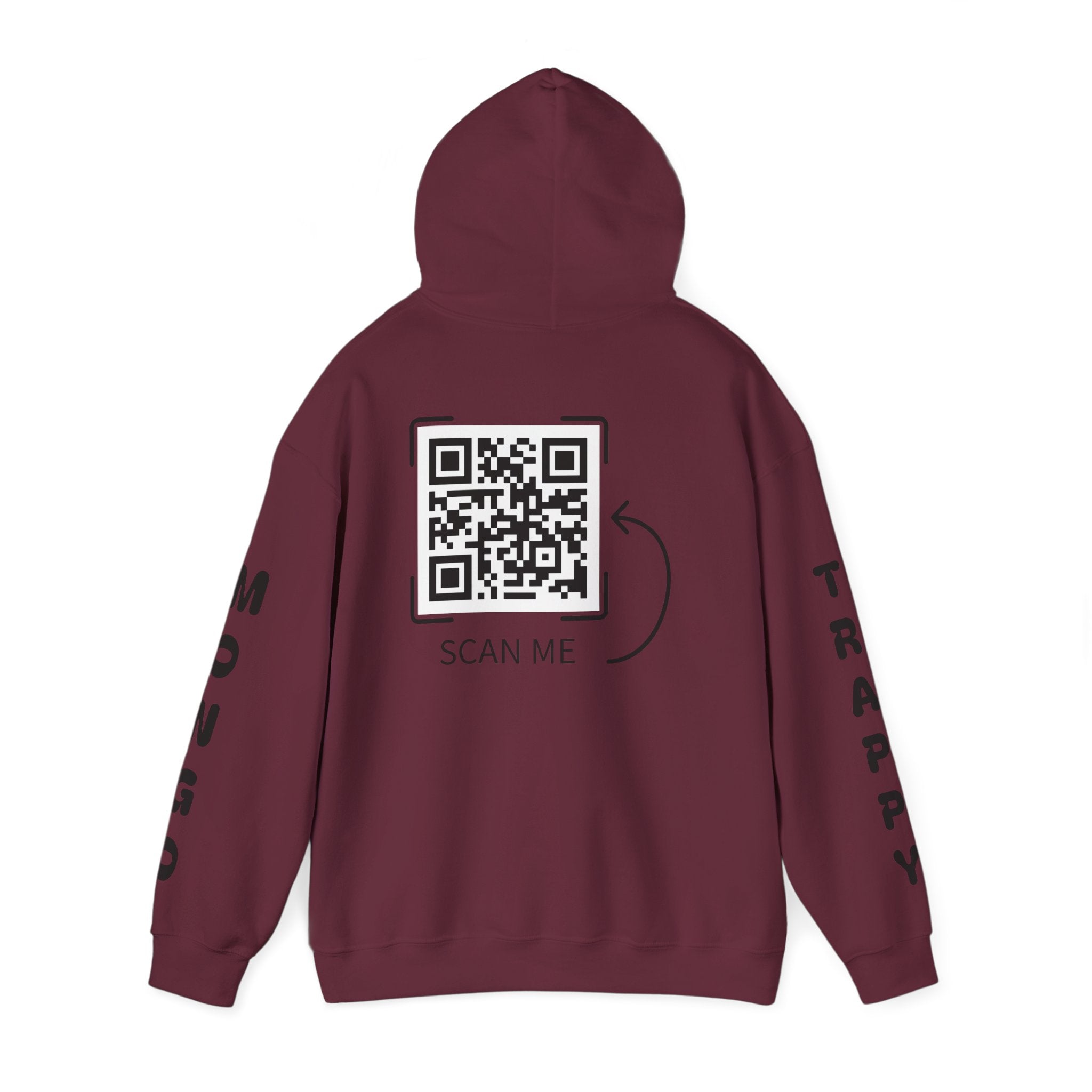 Dog Duo Hoodie — "Mongo and Trappy" Portrait Hoodie with QR Code