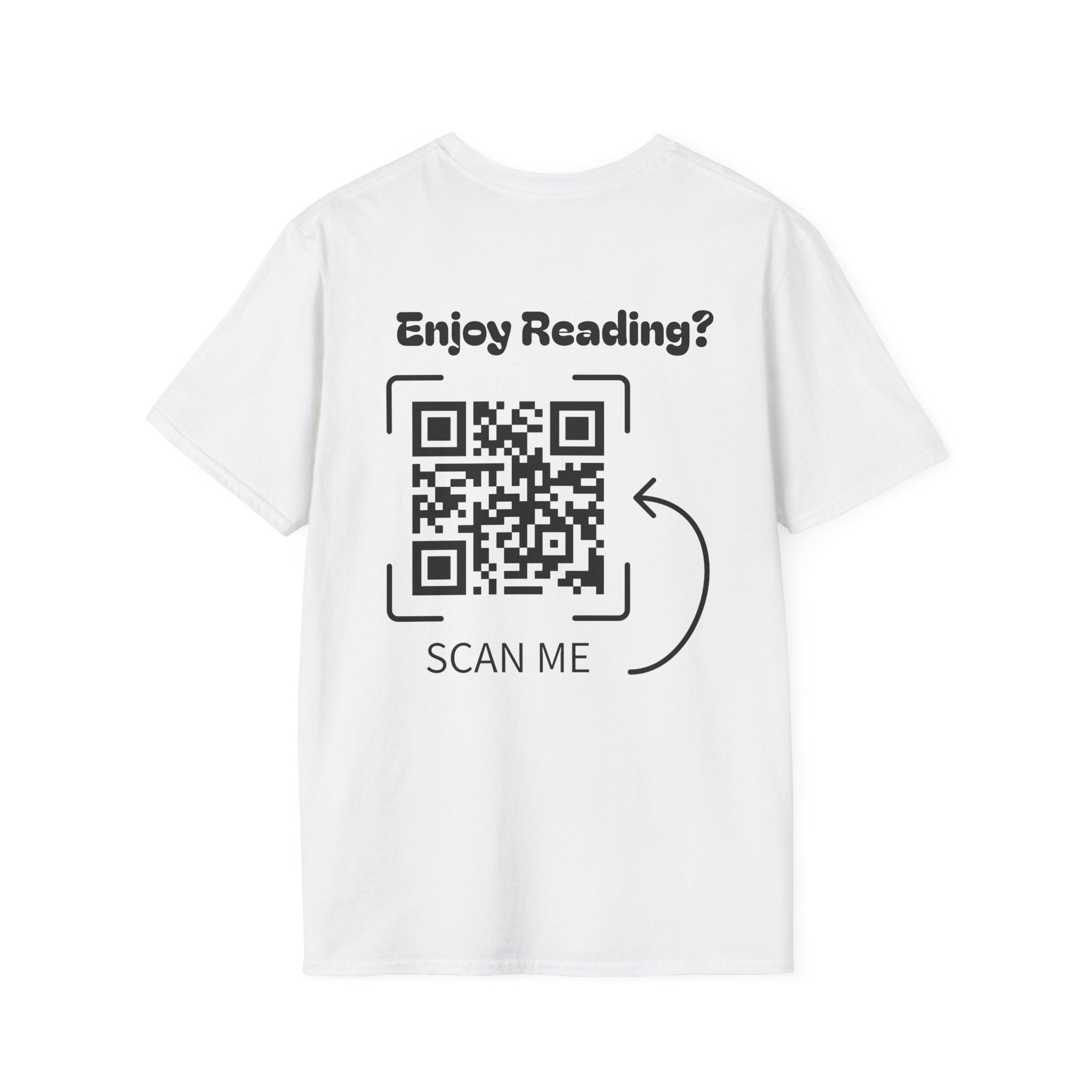 Adventure Graphic T-Shirt — “Adventures of Mongo & Trappy” with Back QR Code