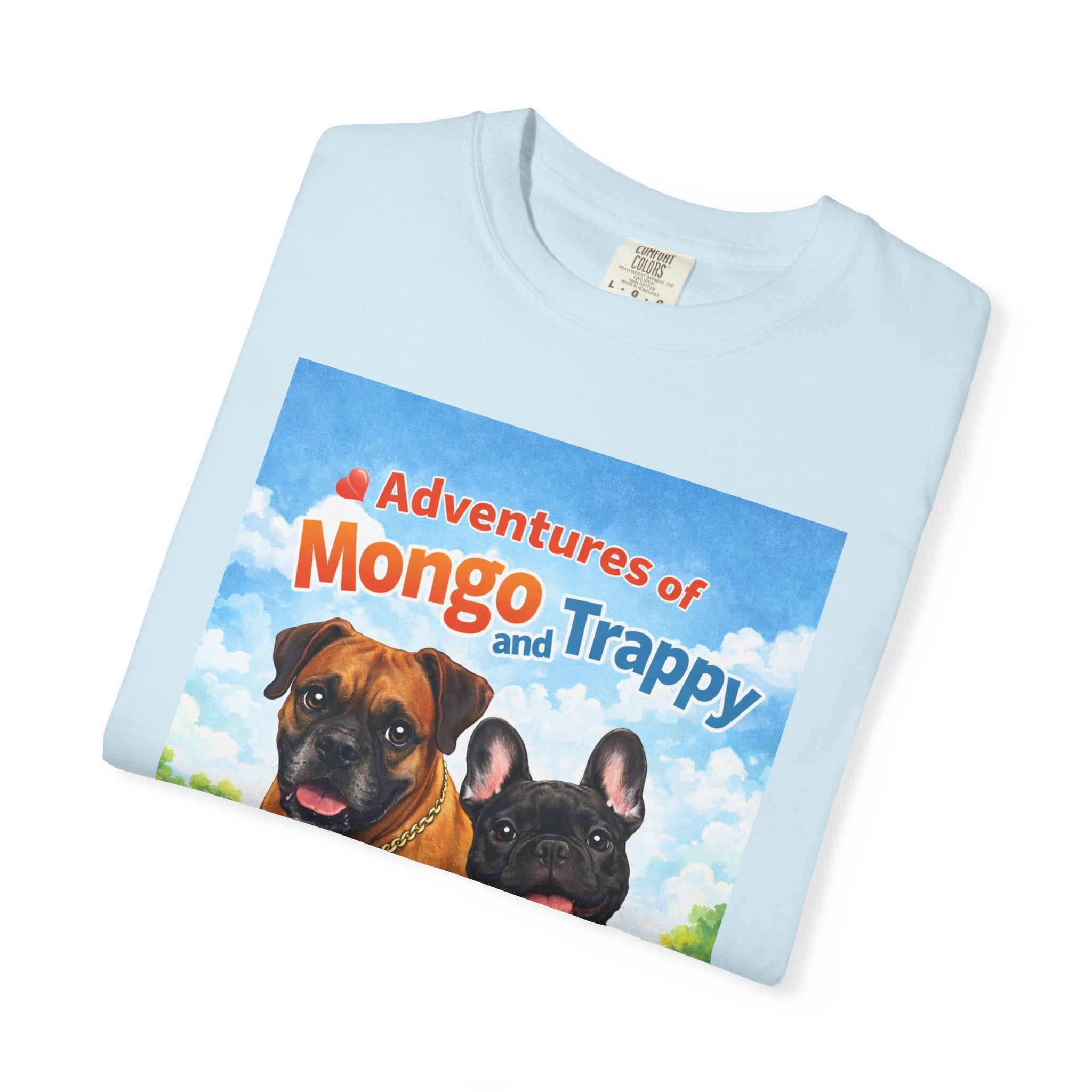 Adventures of Mongo and Trappy T-shirt | Dog Illustration, Cartoon Pets