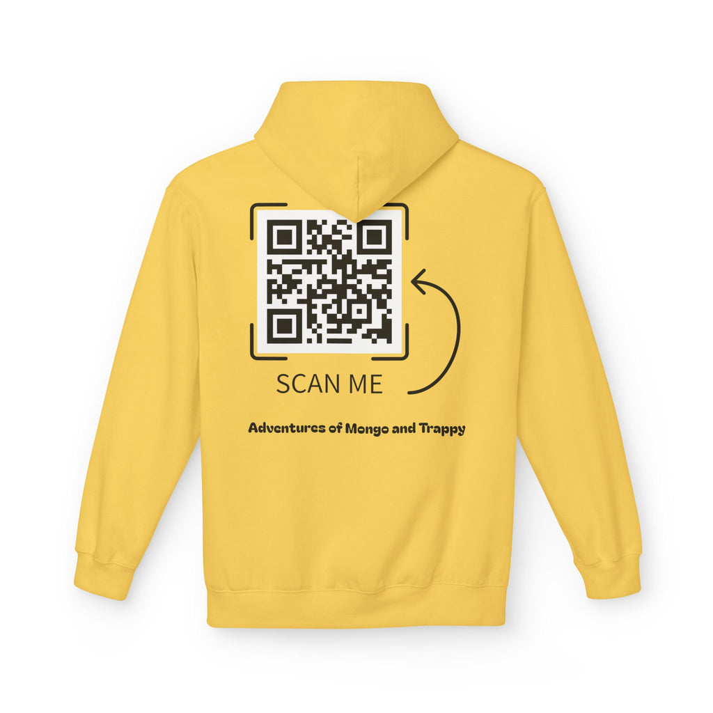 Mongo & Trappy Hoodie — "Adventures of Mongo and Trappy" QR-Scan Graphic Hoodie