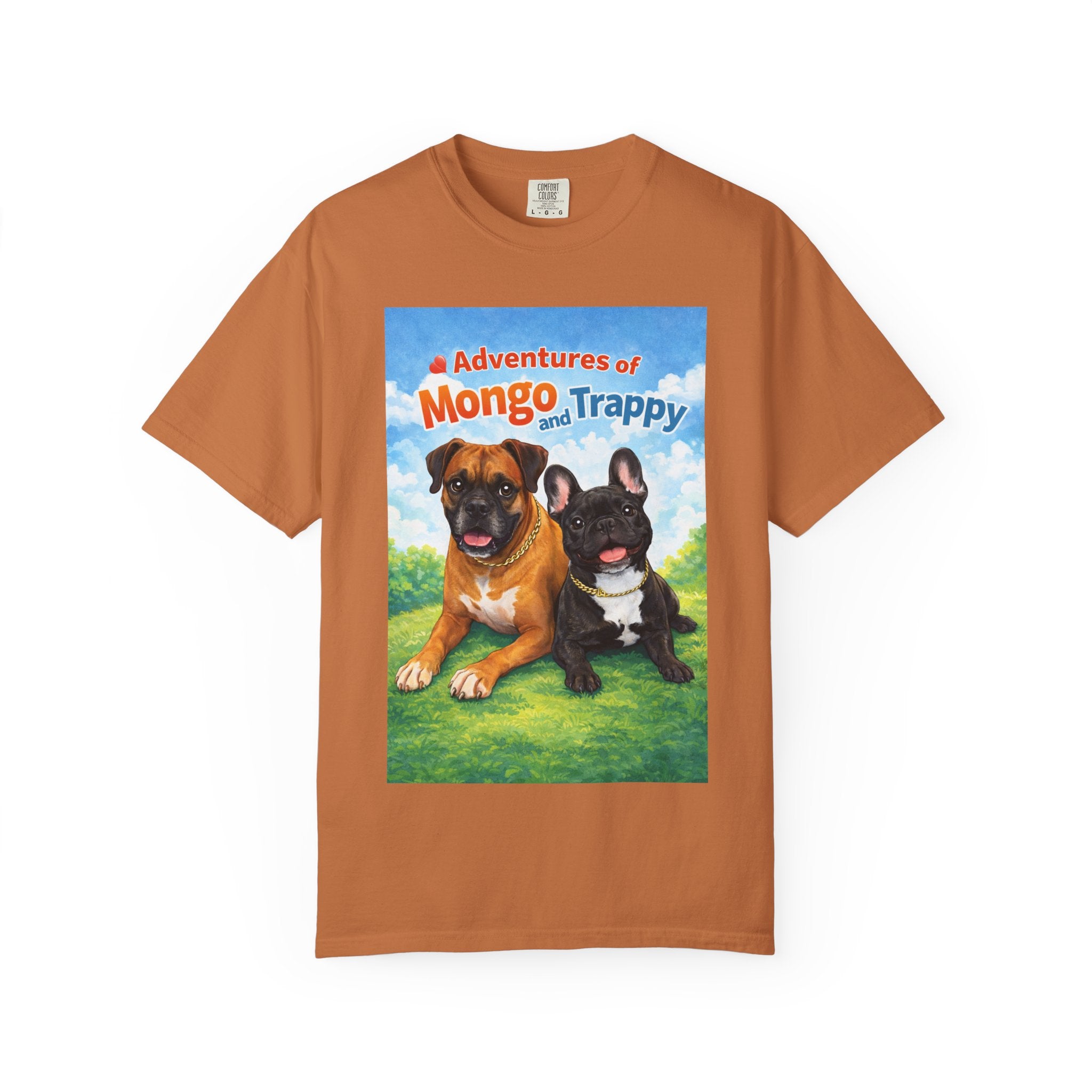 Adventures of Mongo and Trappy T-shirt | Dog Illustration, Cartoon Pets