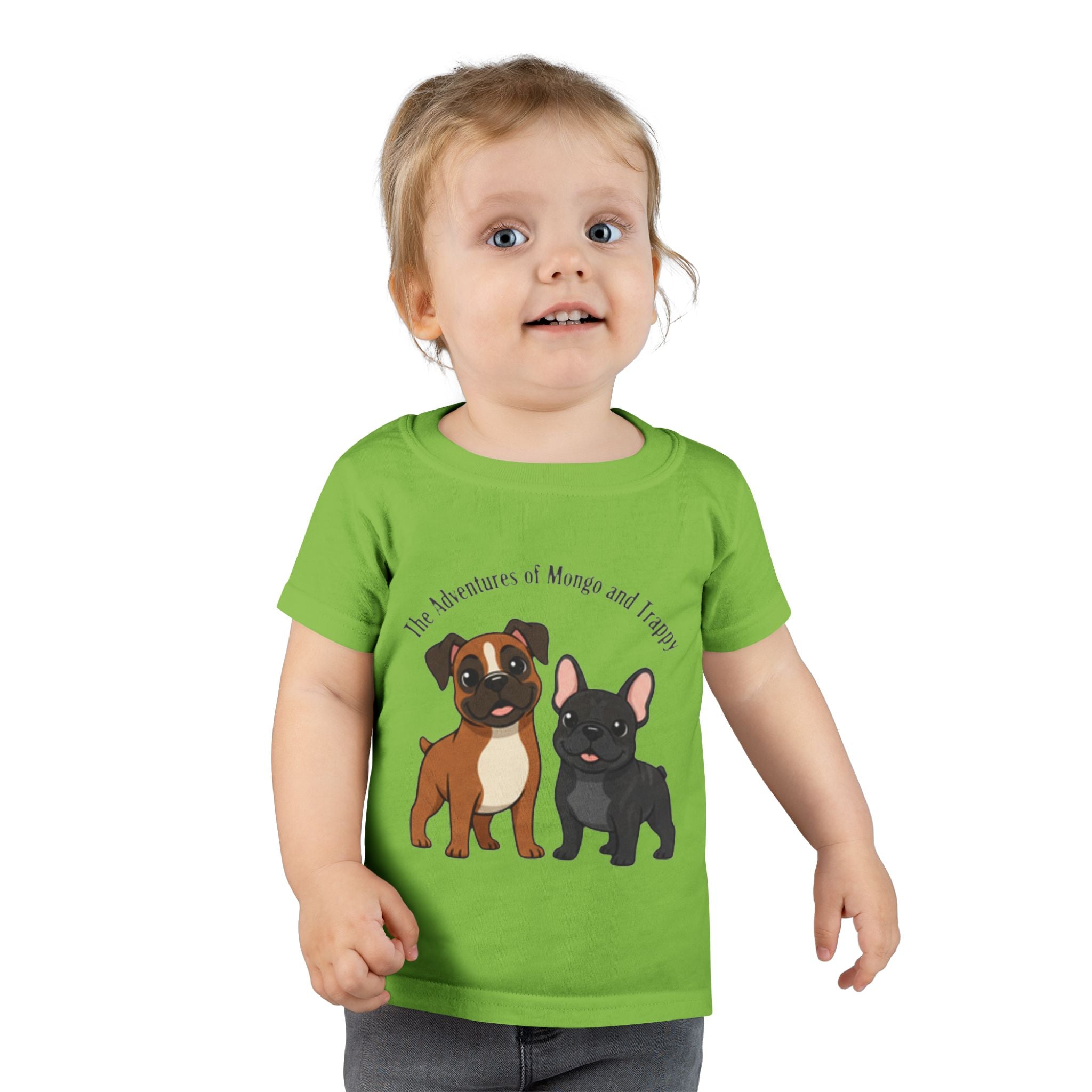 Toddler T‑Shirt  Cartoon  Pups “Mongo and Trappy”