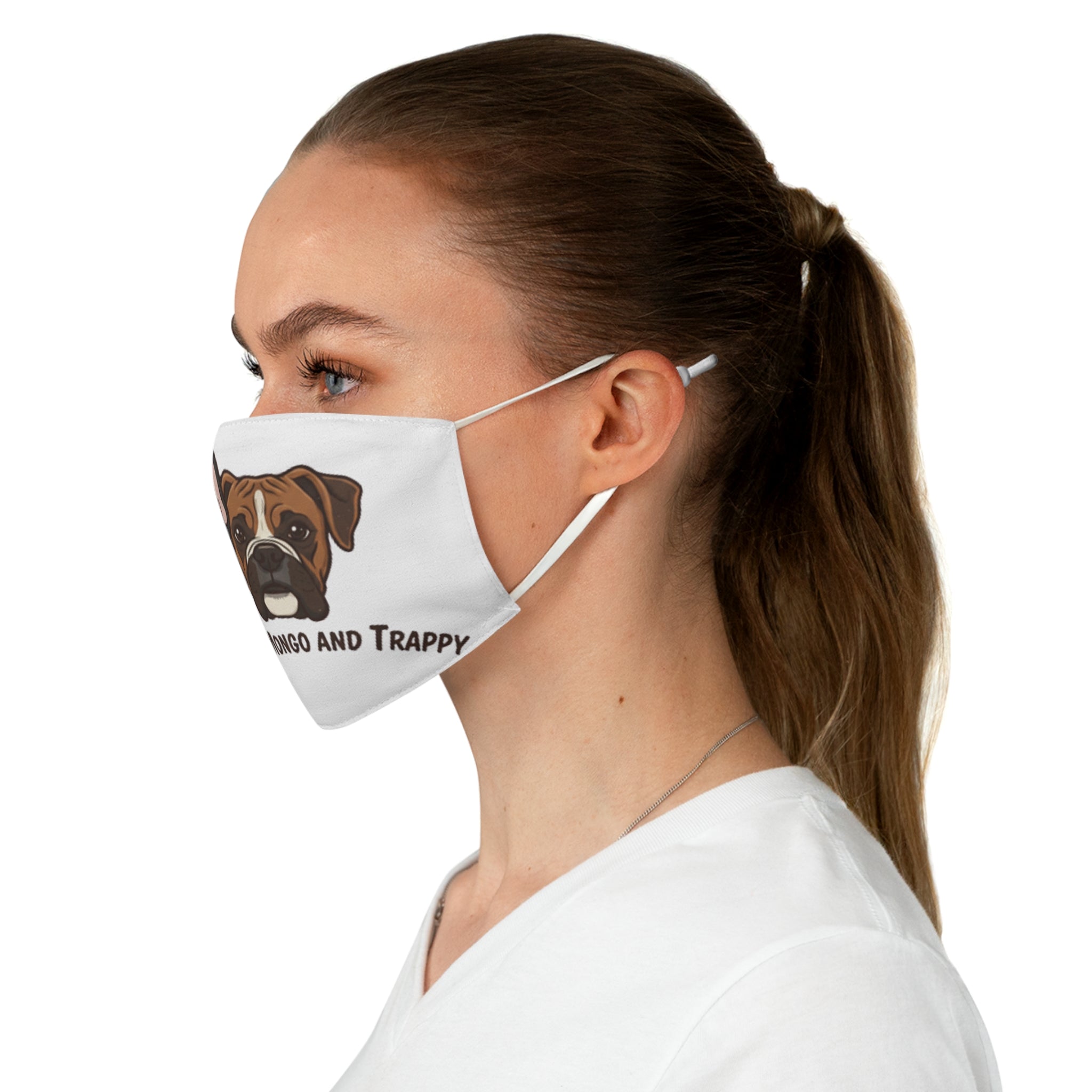 Dog Face Mask — "Adventures of Mongo and Trappy" Cute French Bulldog & Boxer Mask