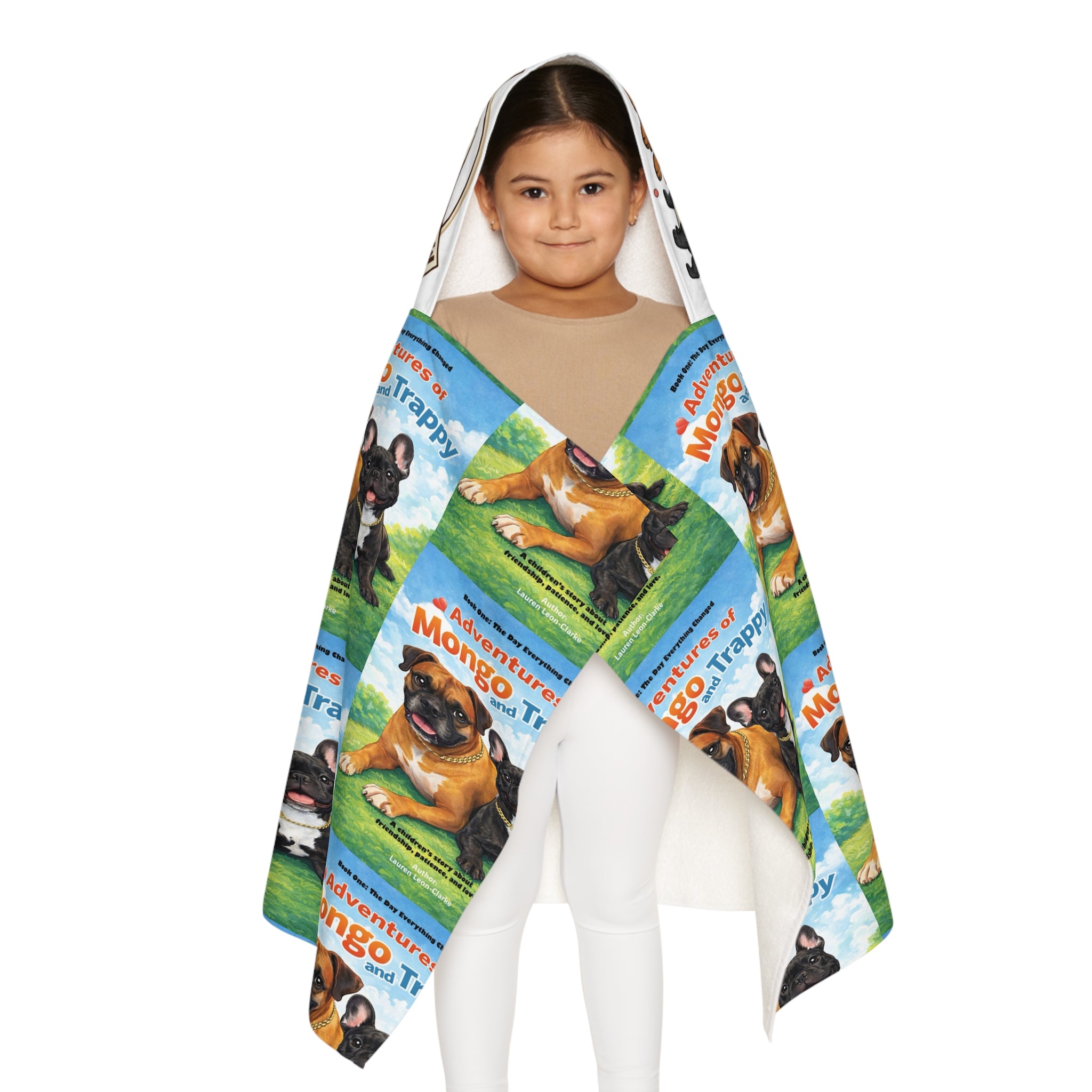Youth Hooded Towel — "Adventures of Mongo & Trappy" Kids Beach & Bath Wrap