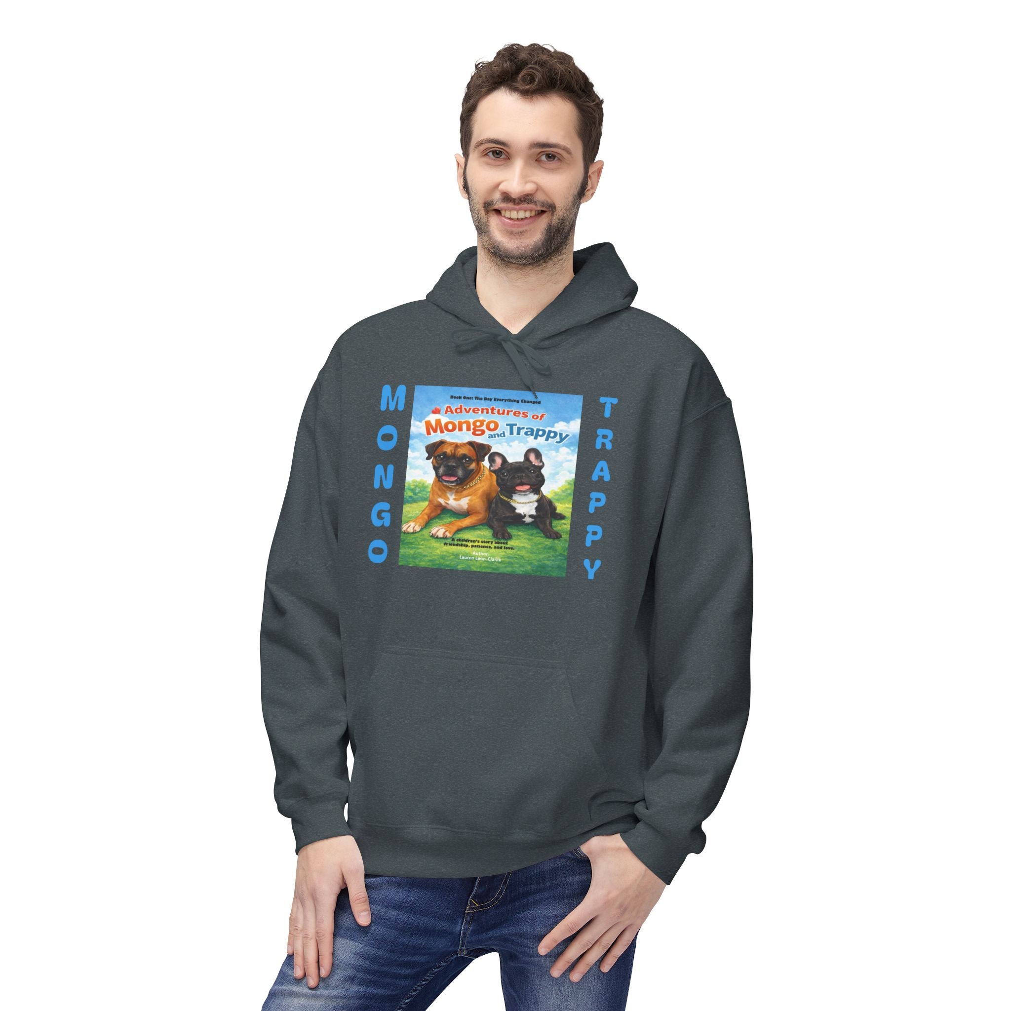 Mongo & Trappy Hoodie — "Adventures of Mongo and Trappy" QR-Scan Graphic Hoodie