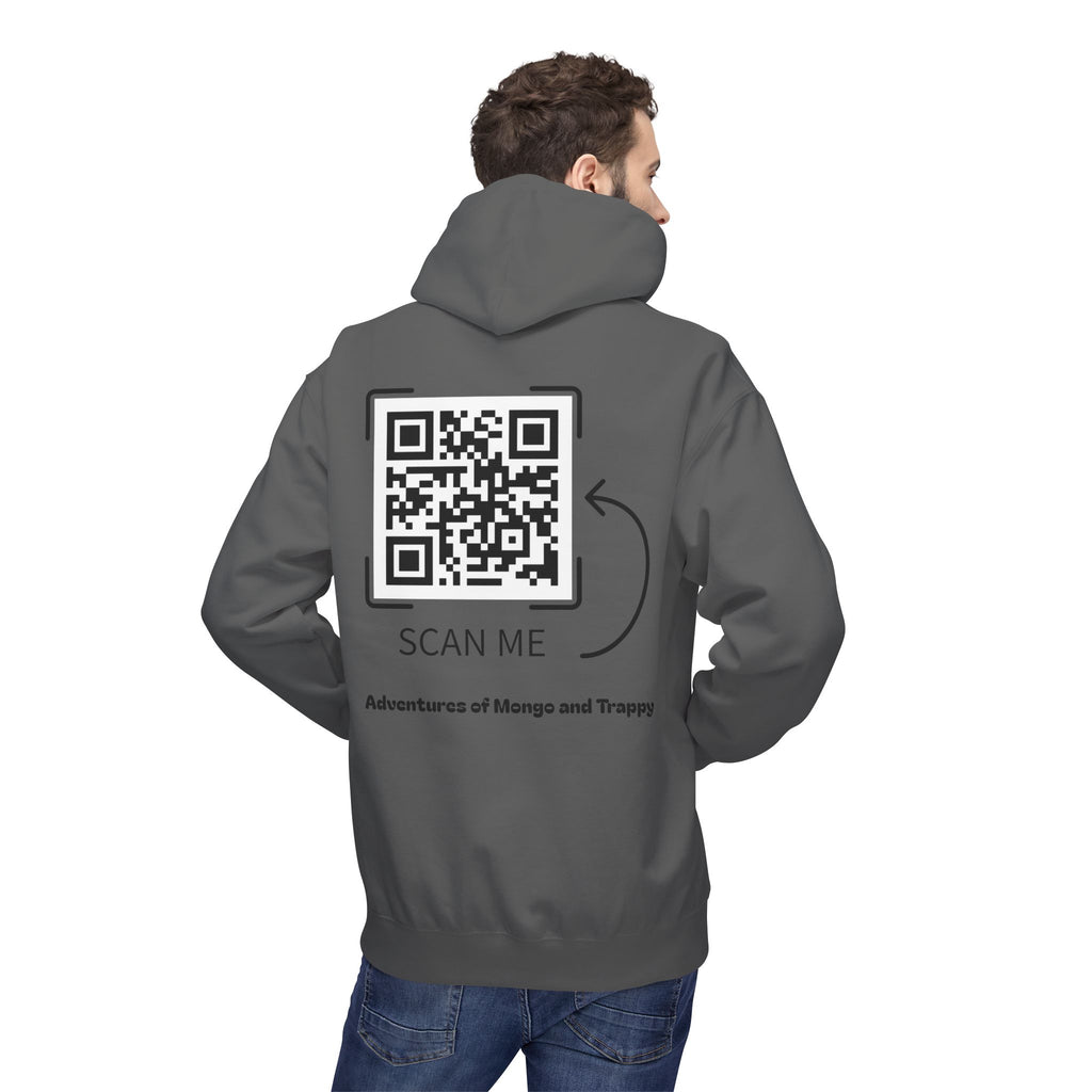 Mongo & Trappy Hoodie — "Adventures of Mongo and Trappy" QR-Scan Graphic Hoodie