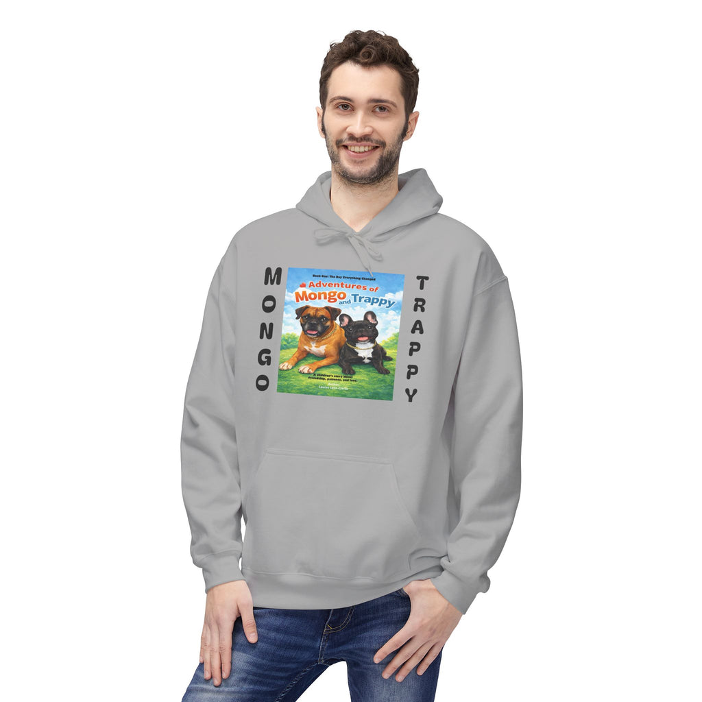 Mongo & Trappy Hoodie — "Adventures of Mongo and Trappy" QR-Scan Graphic Hoodie