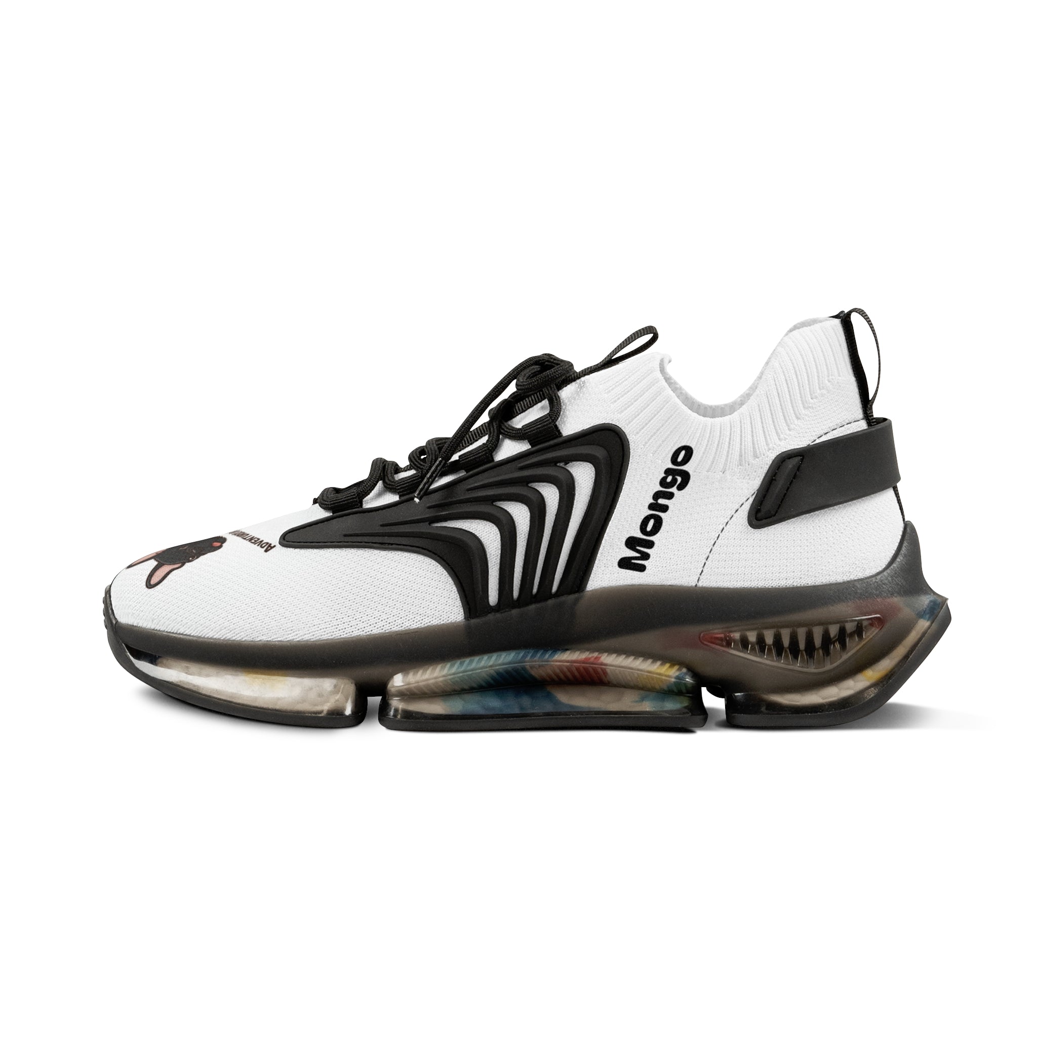 Mesh Sneakers — Custom French Bulldog Graphic Athletic Shoes