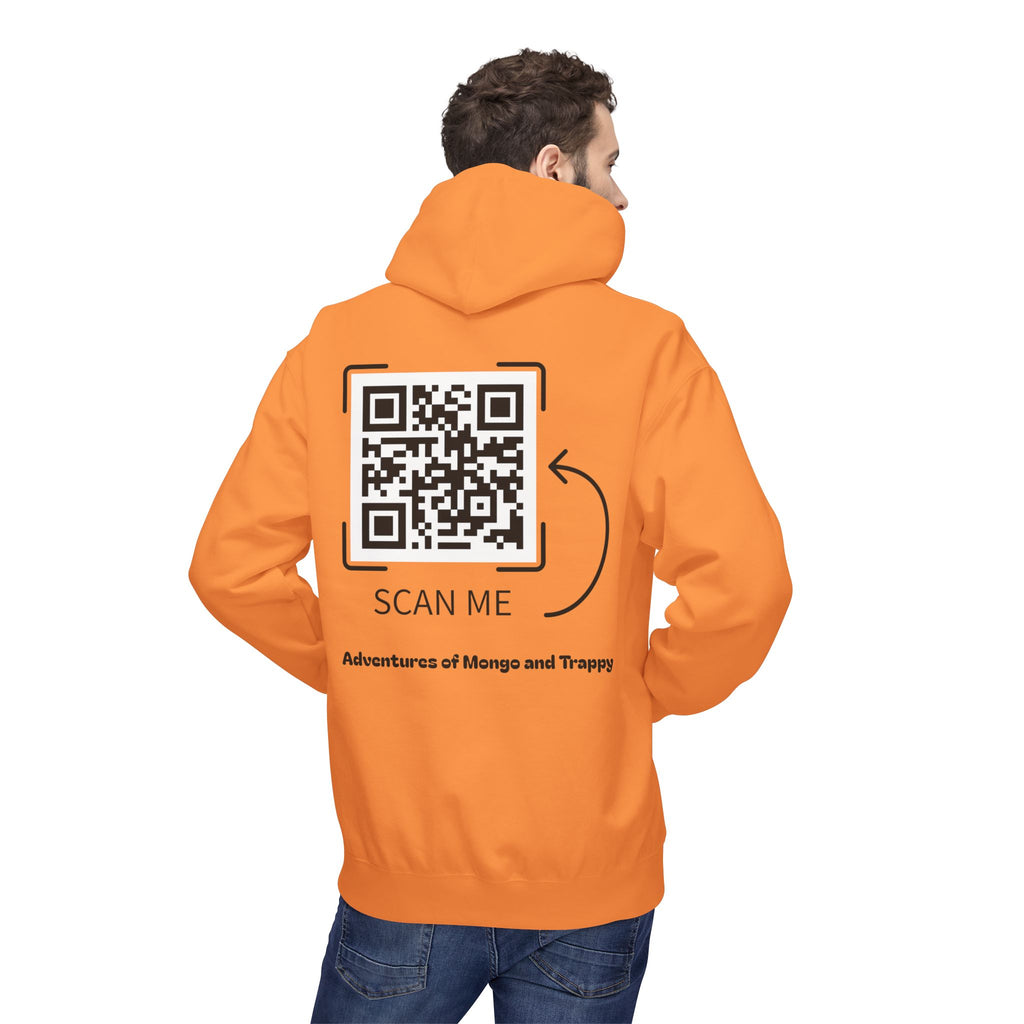 Mongo & Trappy Hoodie — "Adventures of Mongo and Trappy" QR-Scan Graphic Hoodie