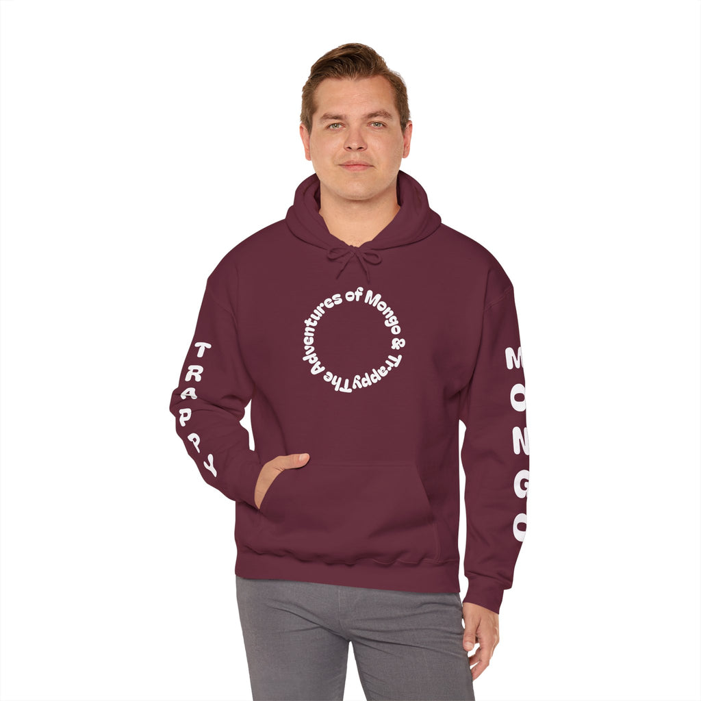 Dog Adventure Hoodie — "The Adventures of Mongo & Trappy" Graphic Hooded Sweatshirt