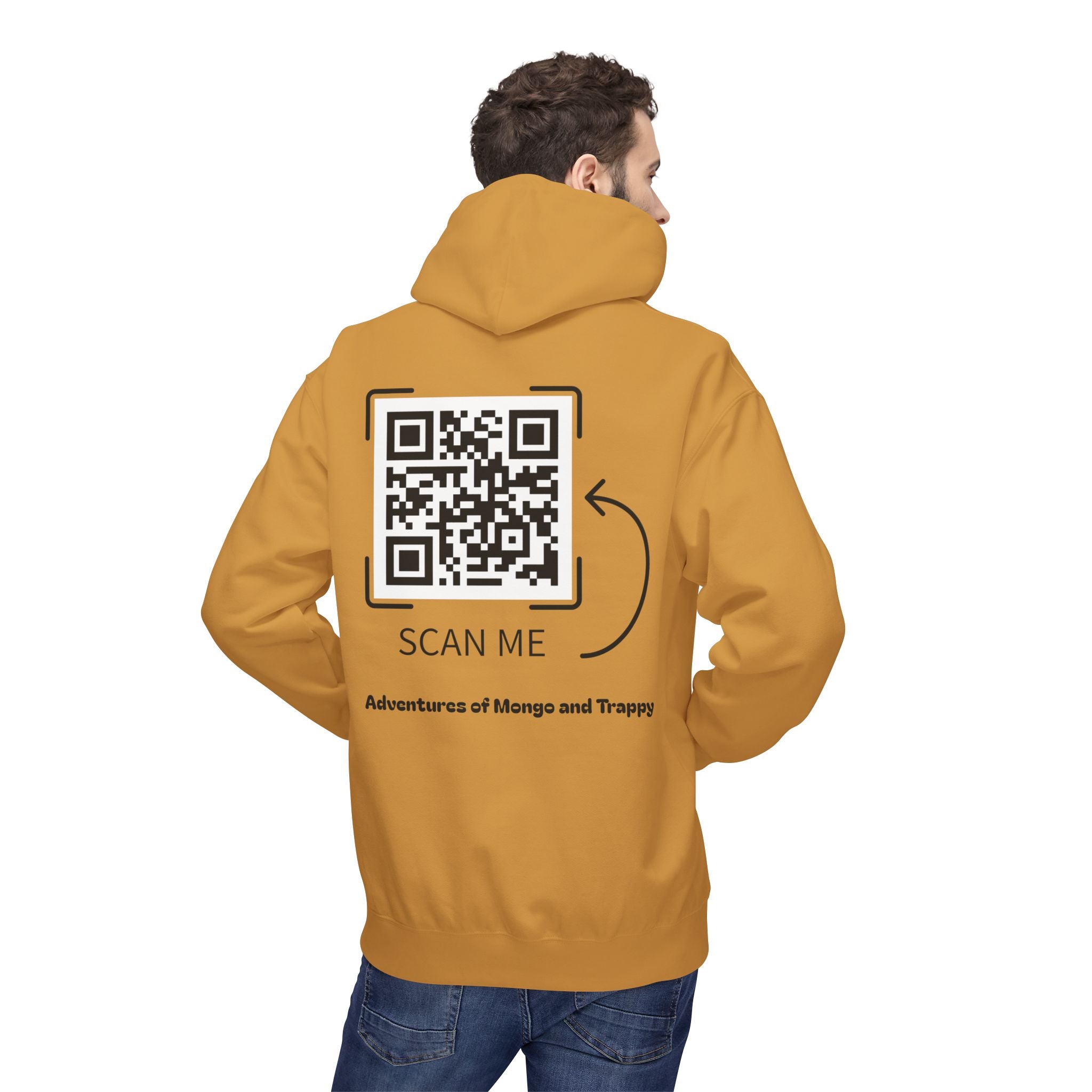 Mongo & Trappy Hoodie — "Adventures of Mongo and Trappy" QR-Scan Graphic Hoodie