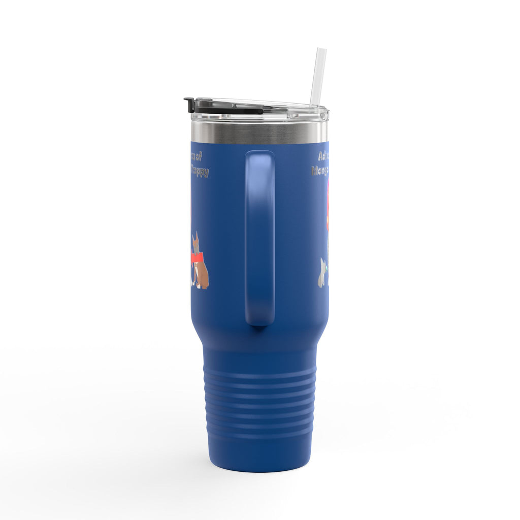 40oz Insulated Travel Mug — Adventures of Mongo and Trappy Personalized Pet & Owner Tumbler