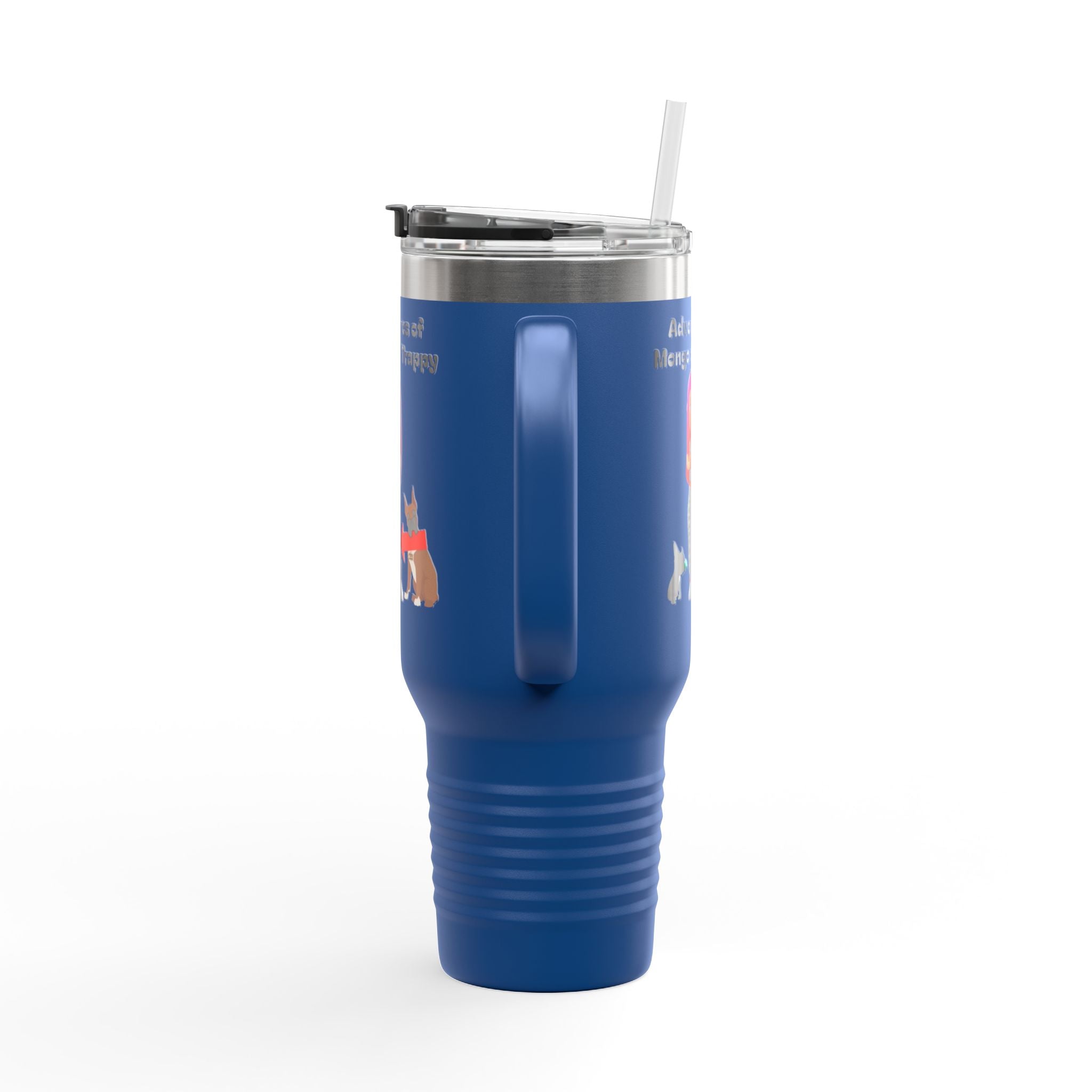 40oz Insulated Travel Mug — Adventures of Mongo and Trappy Personalized Pet & Owner Tumbler