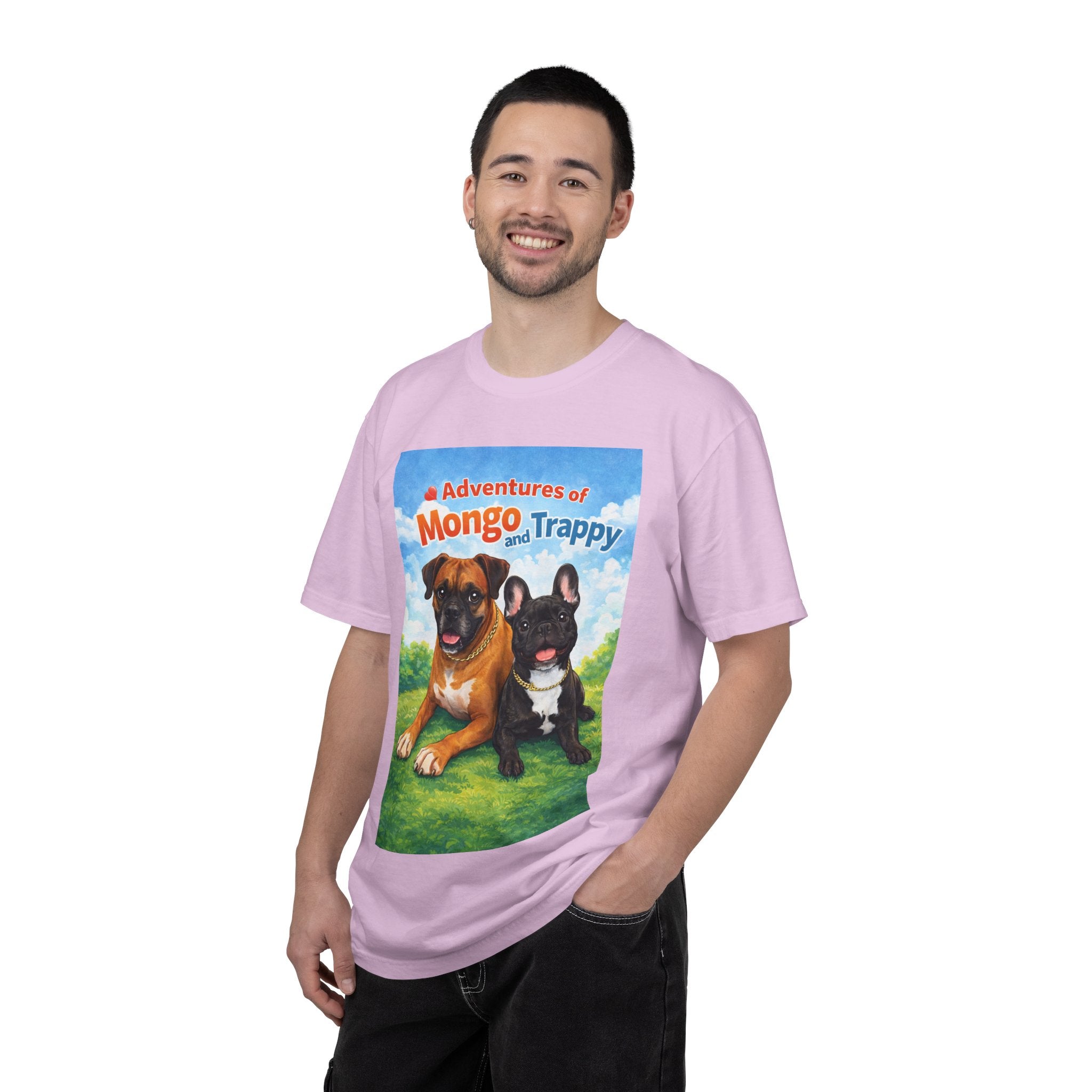Adventures of Mongo and Trappy T-shirt | Dog Illustration, Cartoon Pets