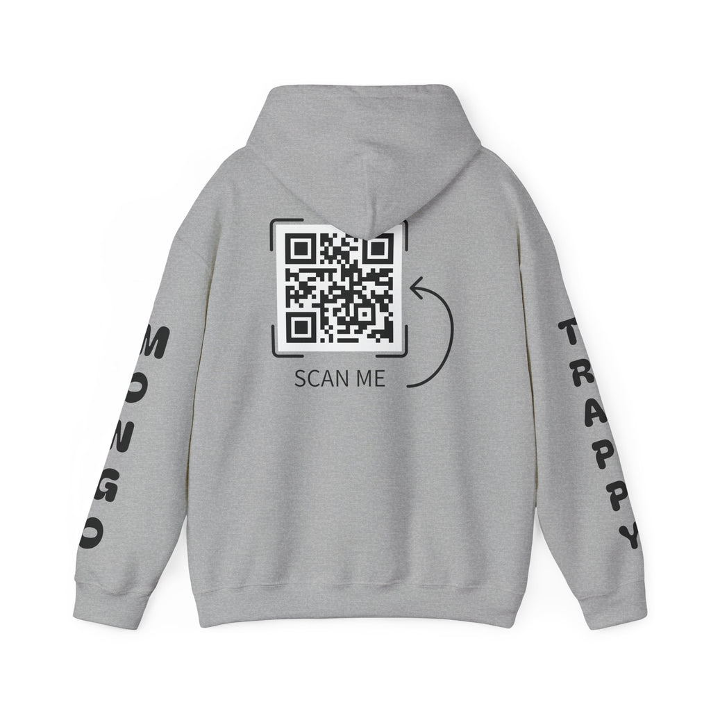 Dog Duo Hoodie — "Mongo and Trappy" Portrait Hoodie with QR Code
