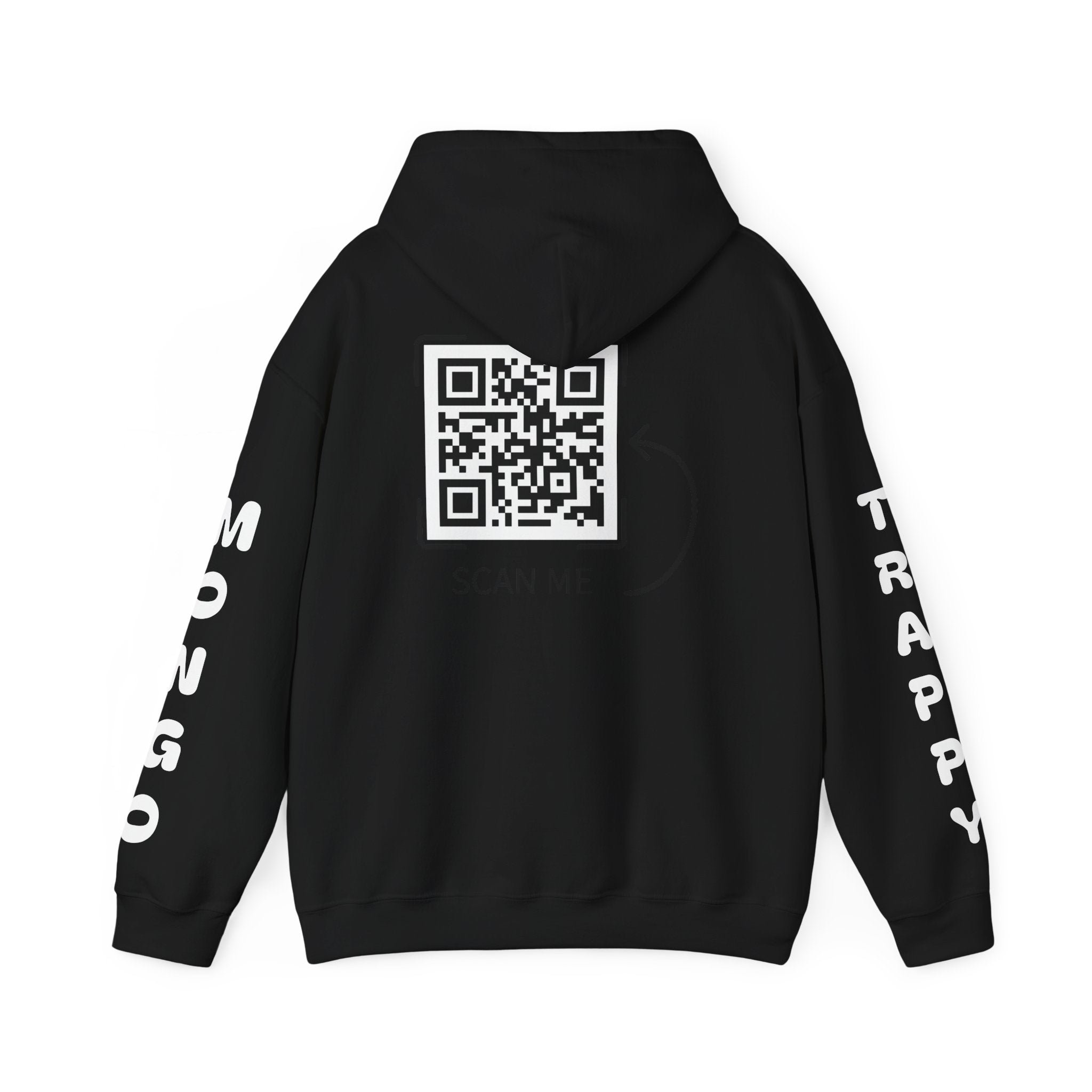 Dog Duo Hoodie — "Mongo and Trappy" Portrait Hoodie with QR Code