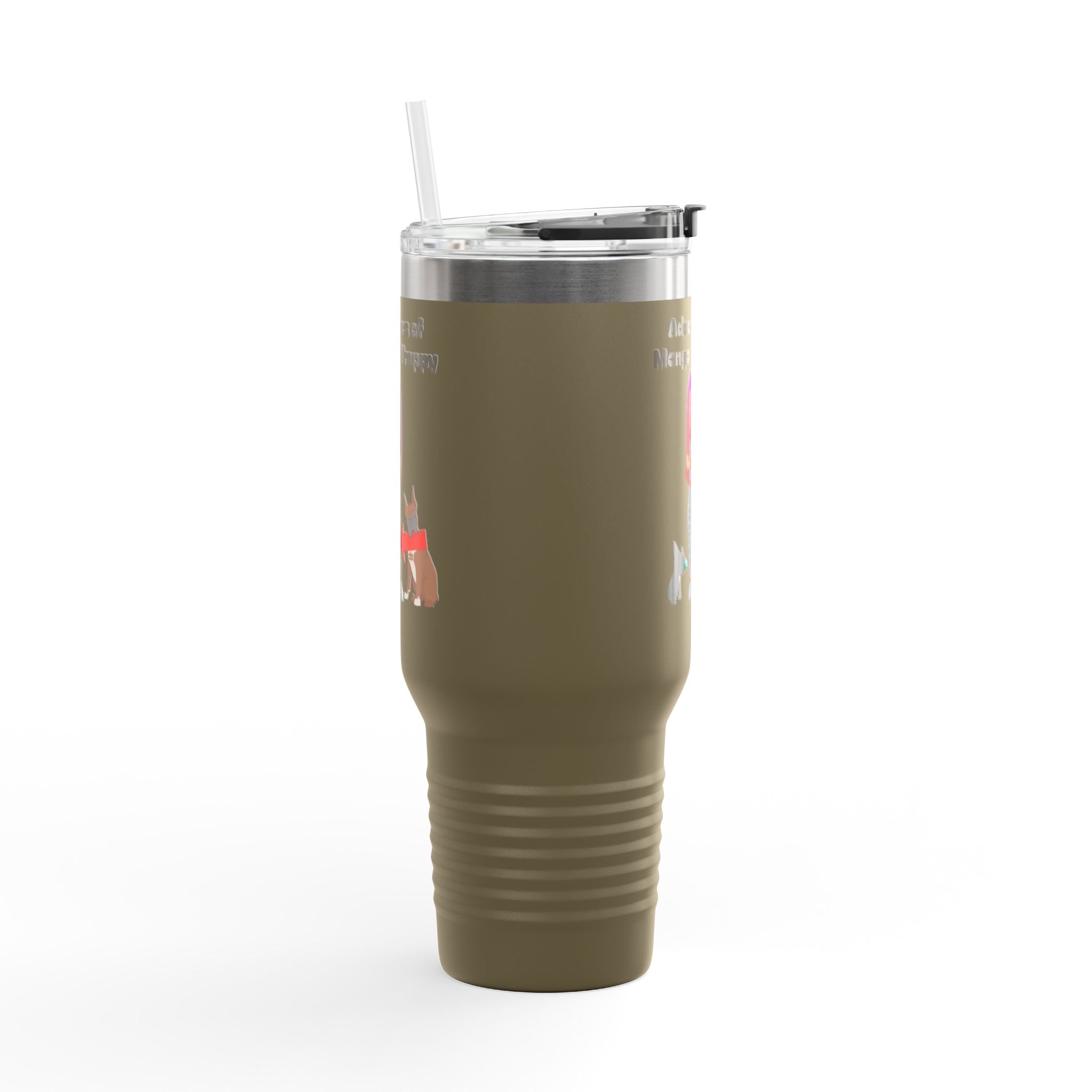 40oz Insulated Travel Mug — Adventures of Mongo and Trappy Personalized Pet & Owner Tumbler