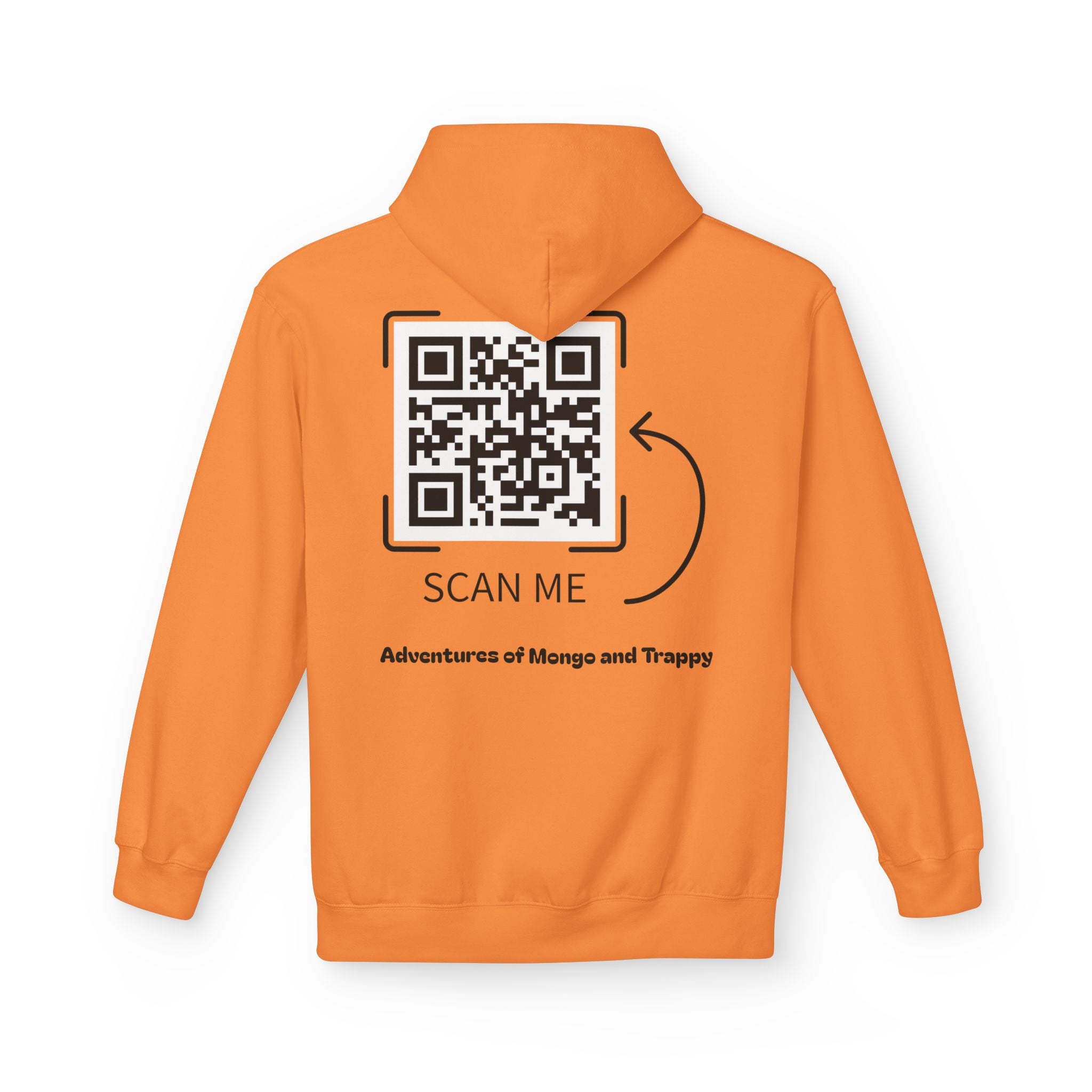 Mongo & Trappy Hoodie — "Adventures of Mongo and Trappy" QR-Scan Graphic Hoodie