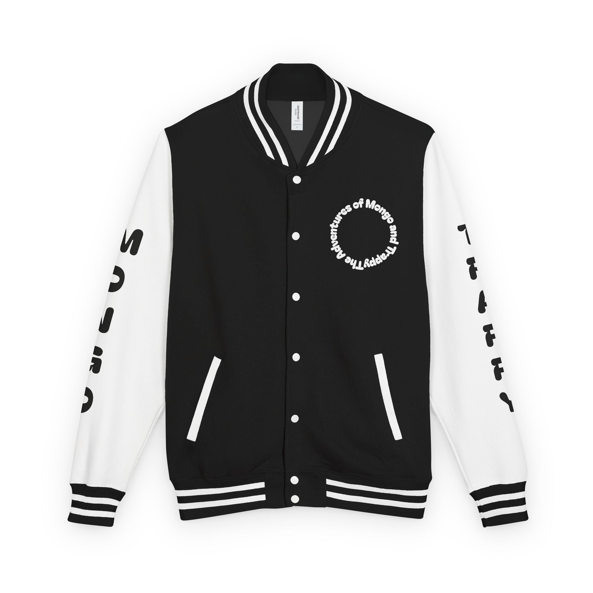 The Adventures of Mongo and Trappy Letterman Jacket | Dog Portrait Varsity Jacket