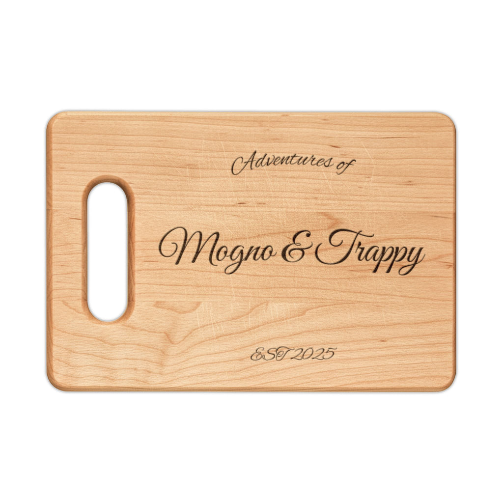 Engraved Personalized Wooden Cutting Board — Custom Name Charcuterie & Kitchen Gift