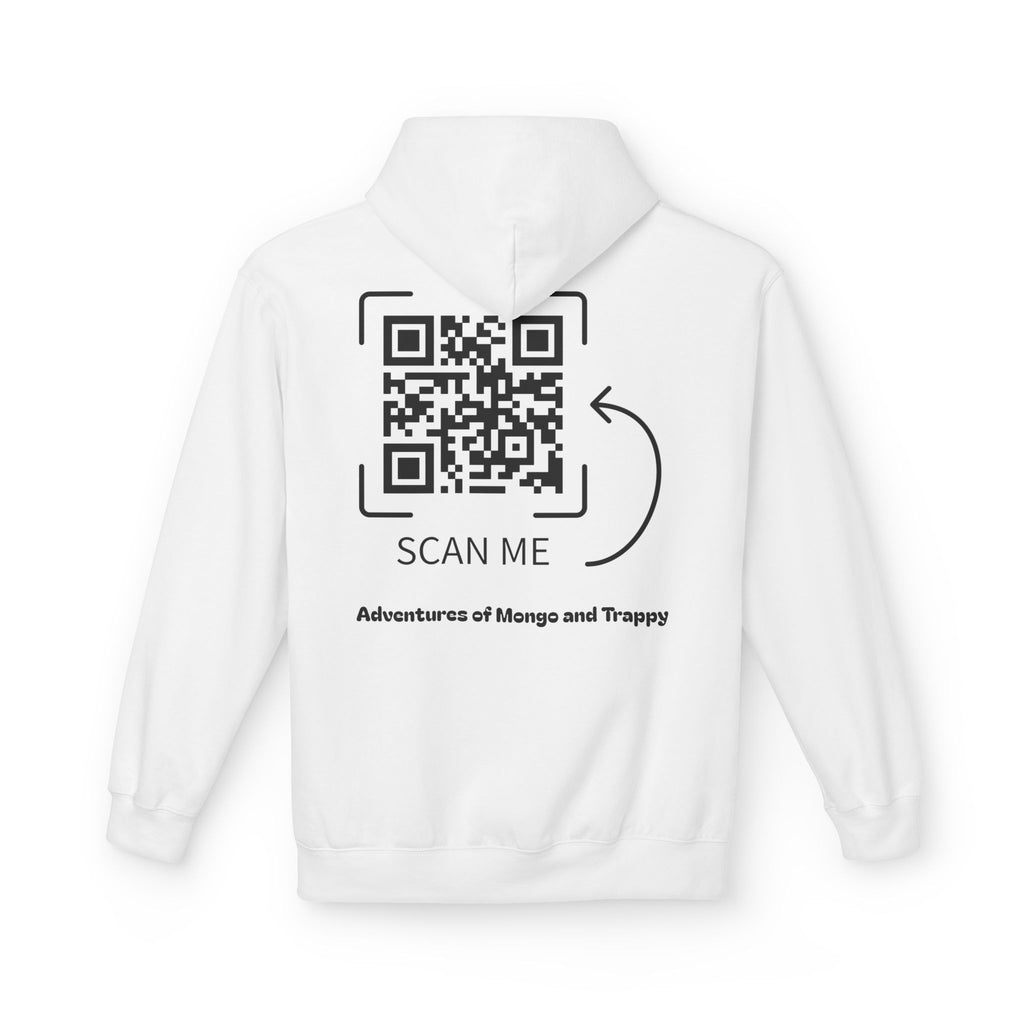 Mongo & Trappy Hoodie — "Adventures of Mongo and Trappy" QR-Scan Graphic Hoodie