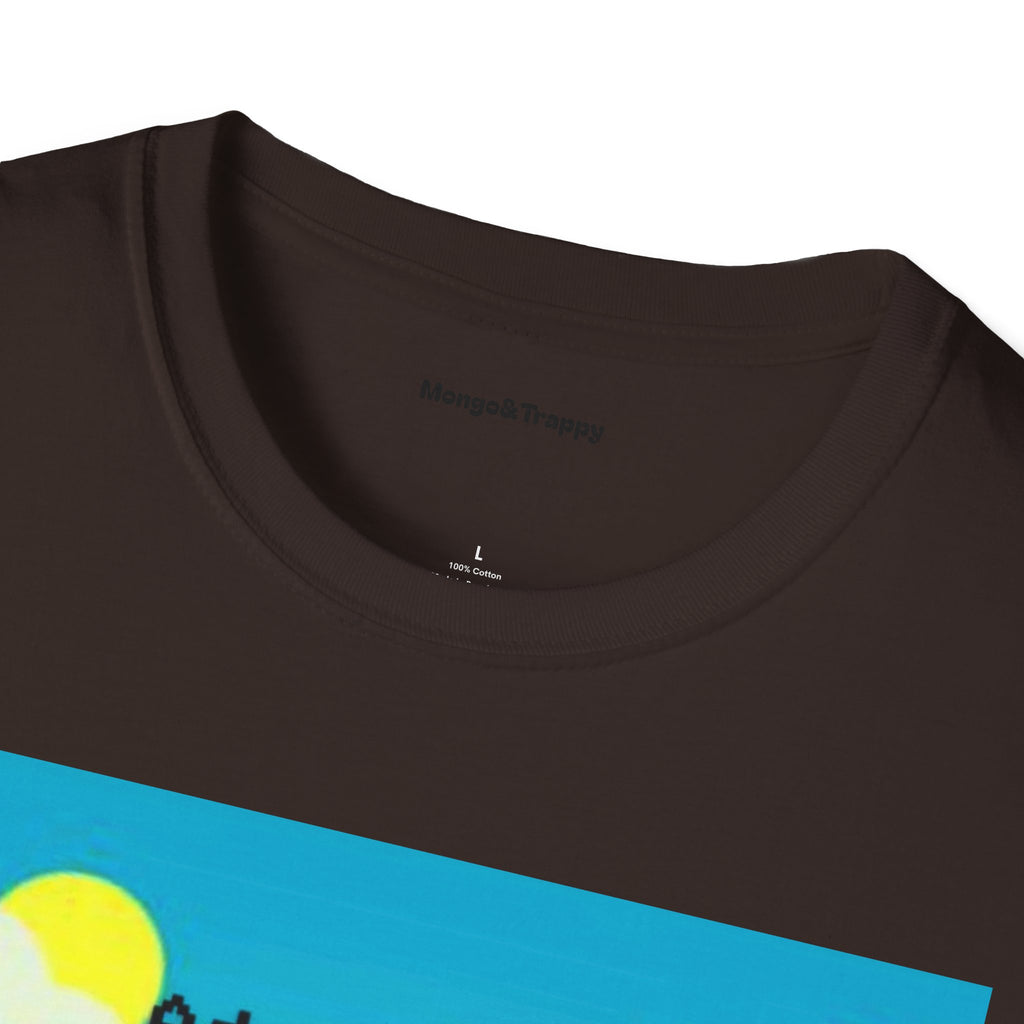 Adventure Graphic T-Shirt — “Adventures of Mongo & Trappy” with Back QR Code