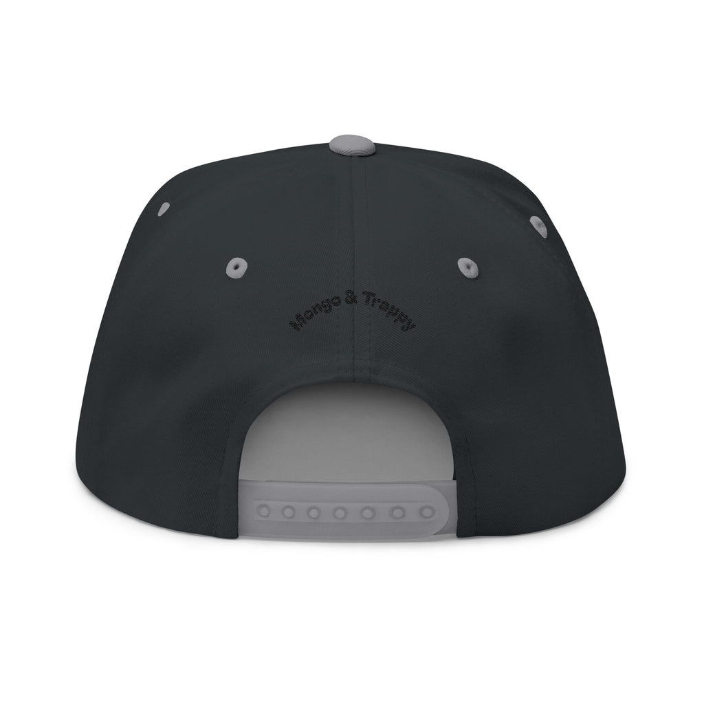 Embroidered Dog Duo Flat Bill Cap — "Mango & Troppy" Snapback