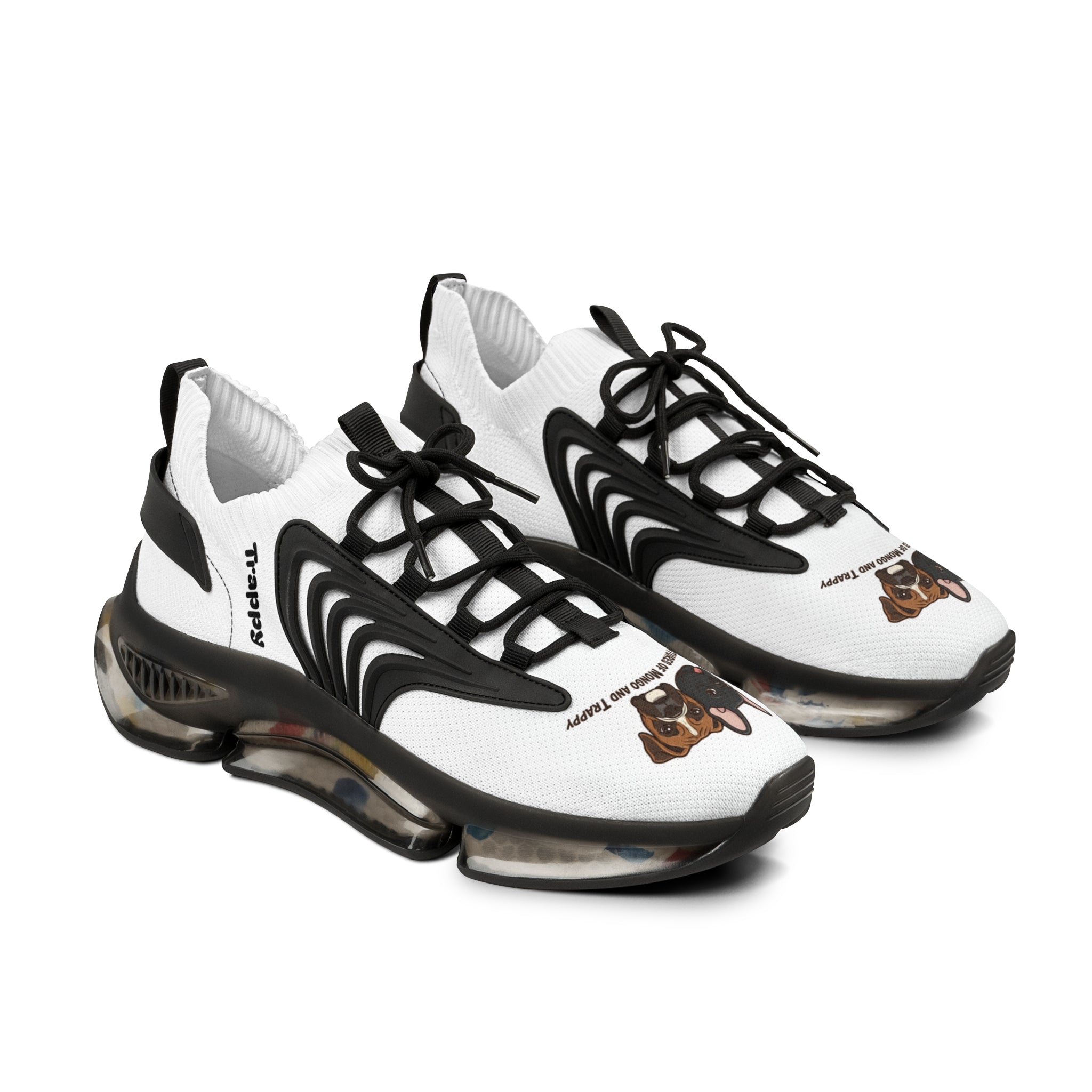 Mesh Sneakers — Custom French Bulldog Graphic Athletic Shoes