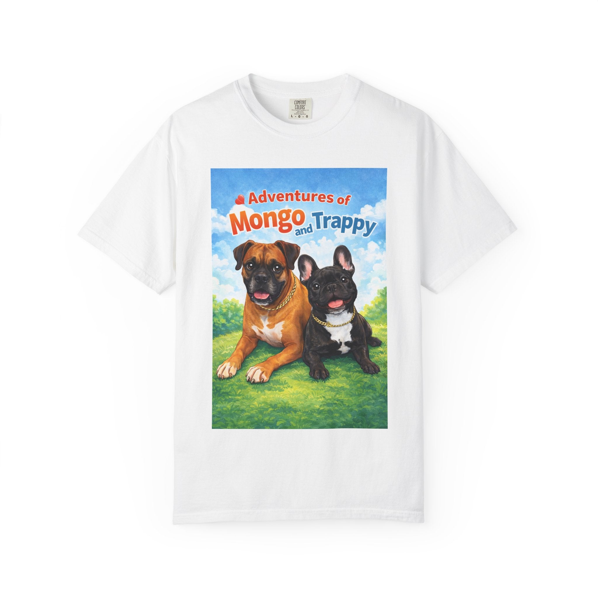 Adventures of Mongo and Trappy T-shirt | Dog Illustration, Cartoon Pets