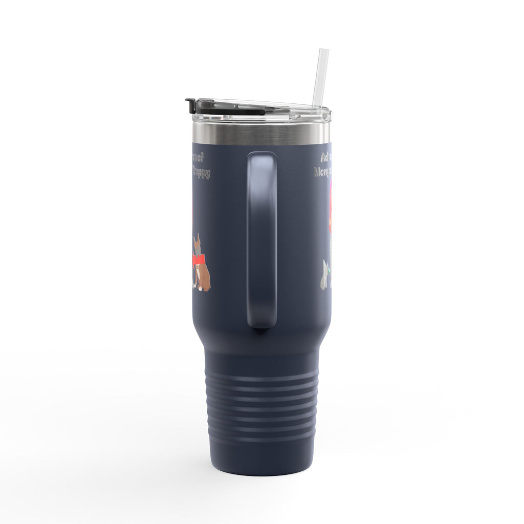 40oz Insulated Travel Mug — Adventures of Mongo and Trappy Personalized Pet & Owner Tumbler
