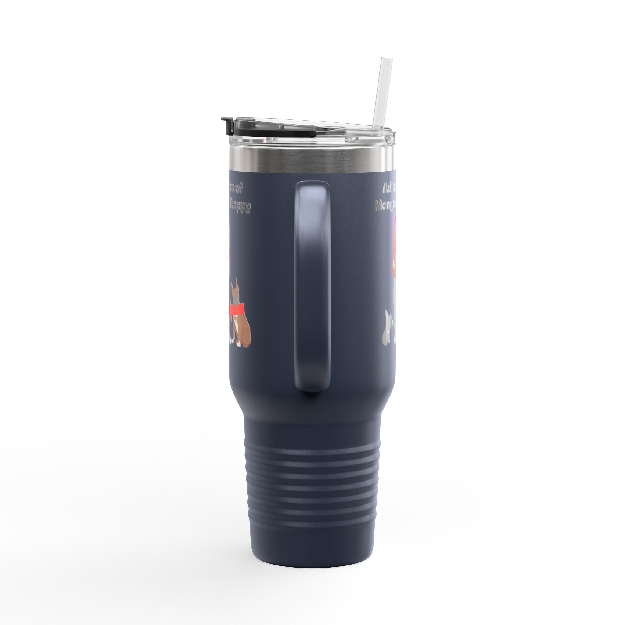 40oz Insulated Travel Mug — Adventures of Mongo and Trappy Personalized Pet & Owner Tumbler