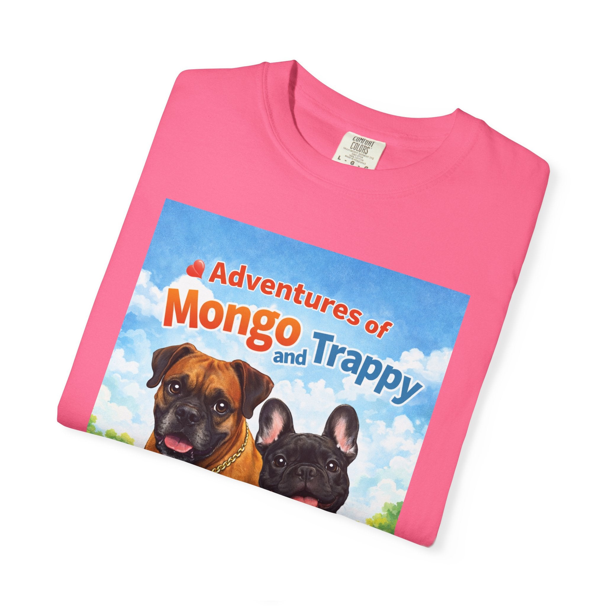 Adventures of Mongo and Trappy T-shirt | Dog Illustration, Cartoon Pets