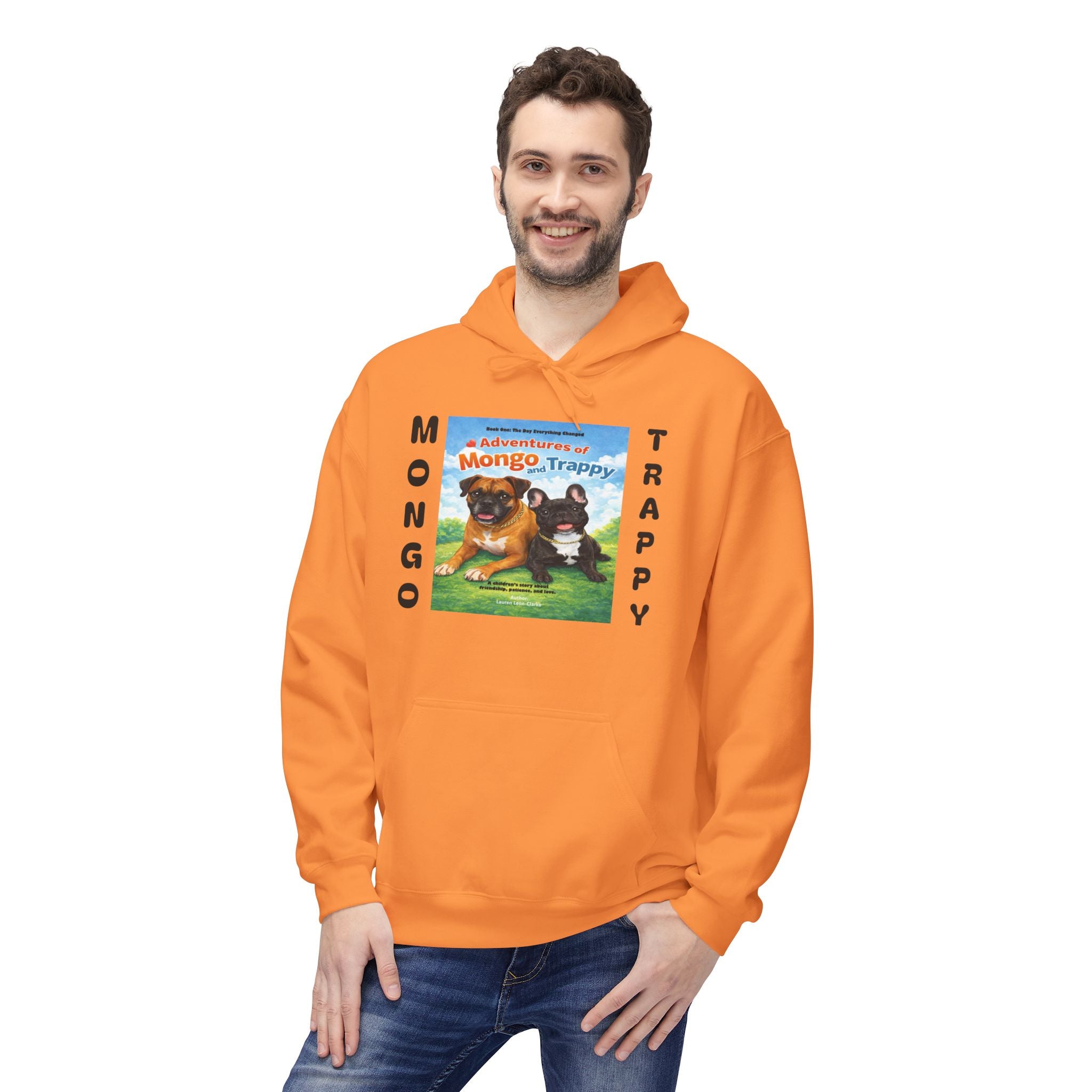 Mongo & Trappy Hoodie — "Adventures of Mongo and Trappy" QR-Scan Graphic Hoodie