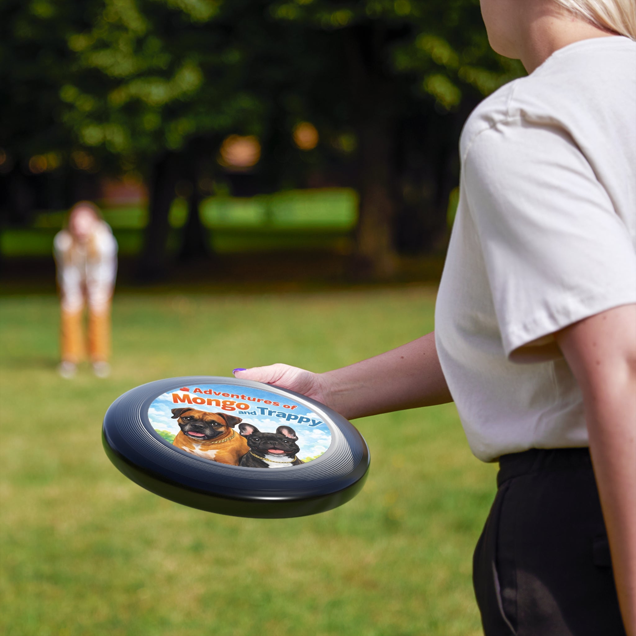 Frisbee — "Adventures of Mongo and Trappy" Dog Toss Disc
