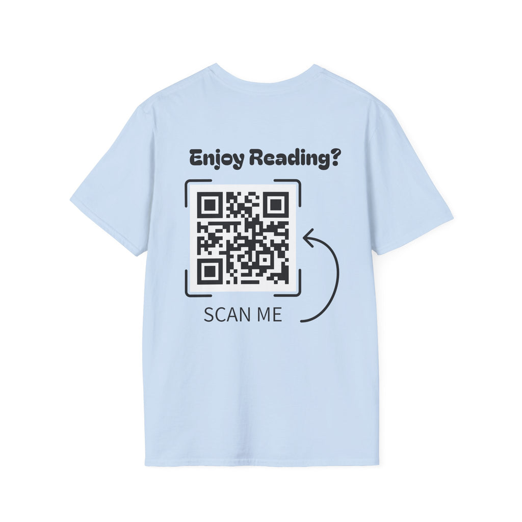 Adventure Graphic T-Shirt — “Adventures of Mongo & Trappy” with Back QR Code
