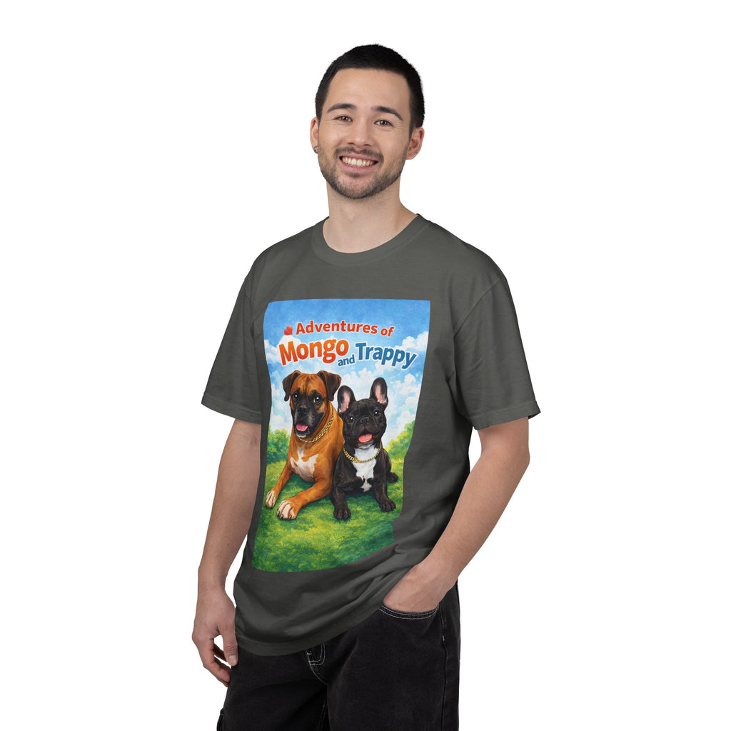 Adventures of Mongo and Trappy T-shirt | Dog Illustration, Cartoon Pets