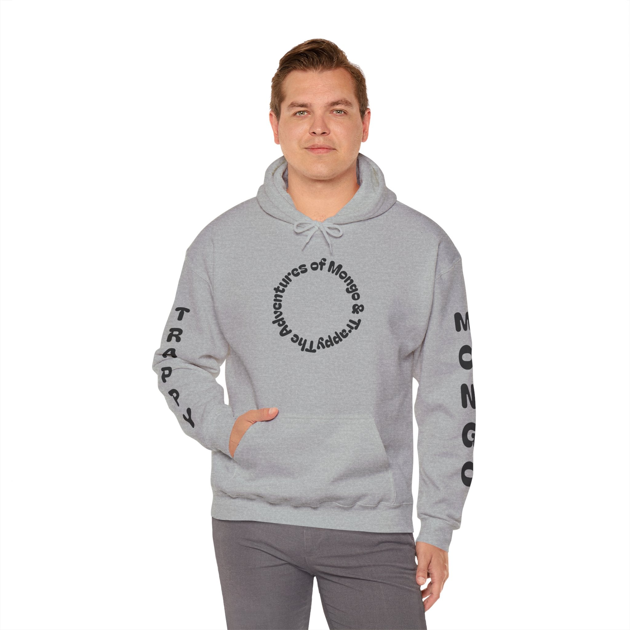 Dog Adventure Hoodie — "The Adventures of Mongo & Trappy" Graphic Hooded Sweatshirt