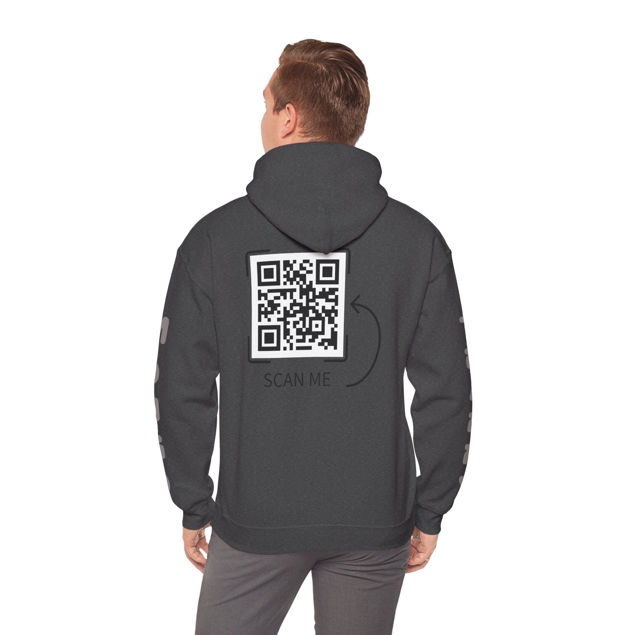 Dog Duo Hoodie — "Mongo and Trappy" Portrait Hoodie with QR Code