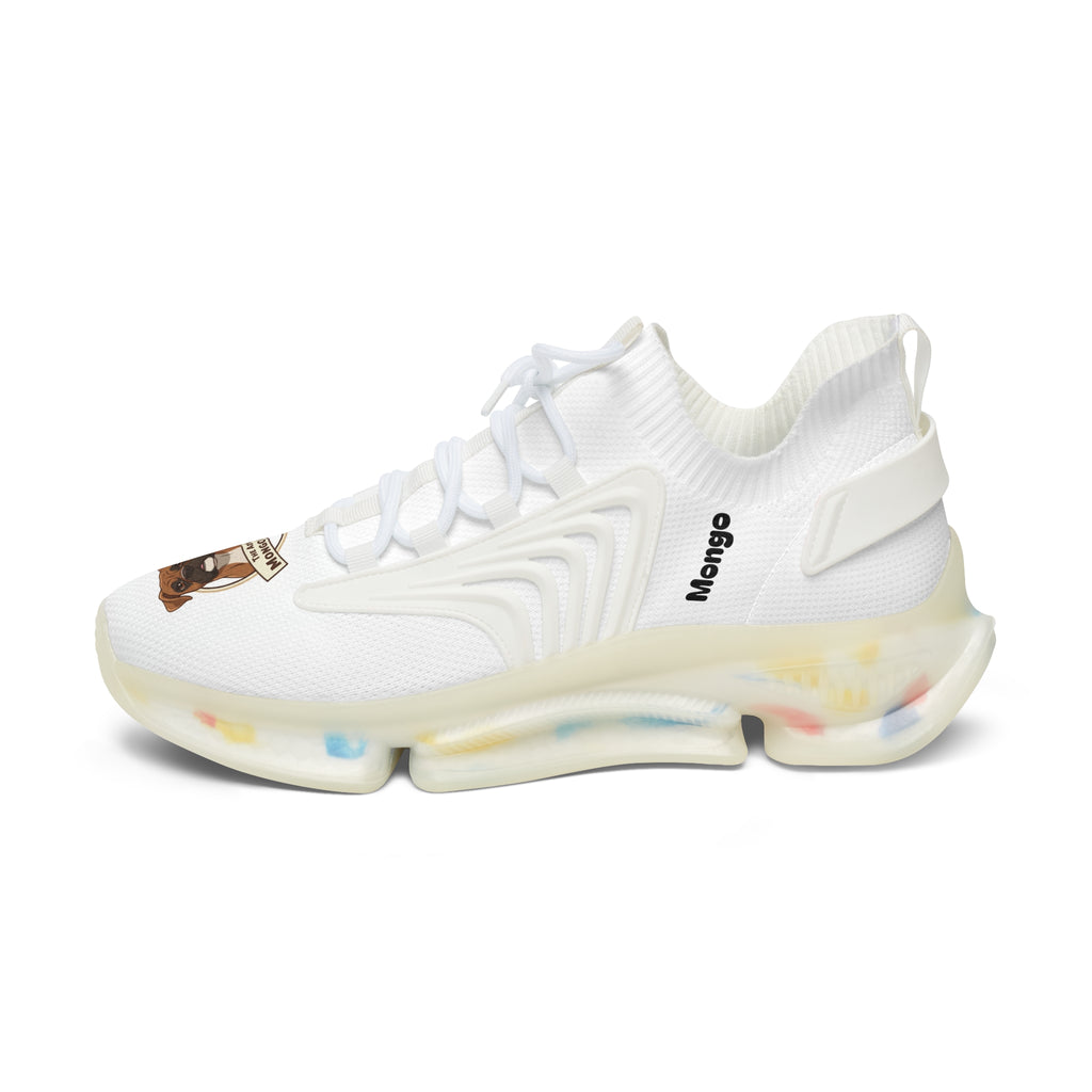 Women’s Mesh Sneakers — Cute Bulldog Patch Athletic Shoes
