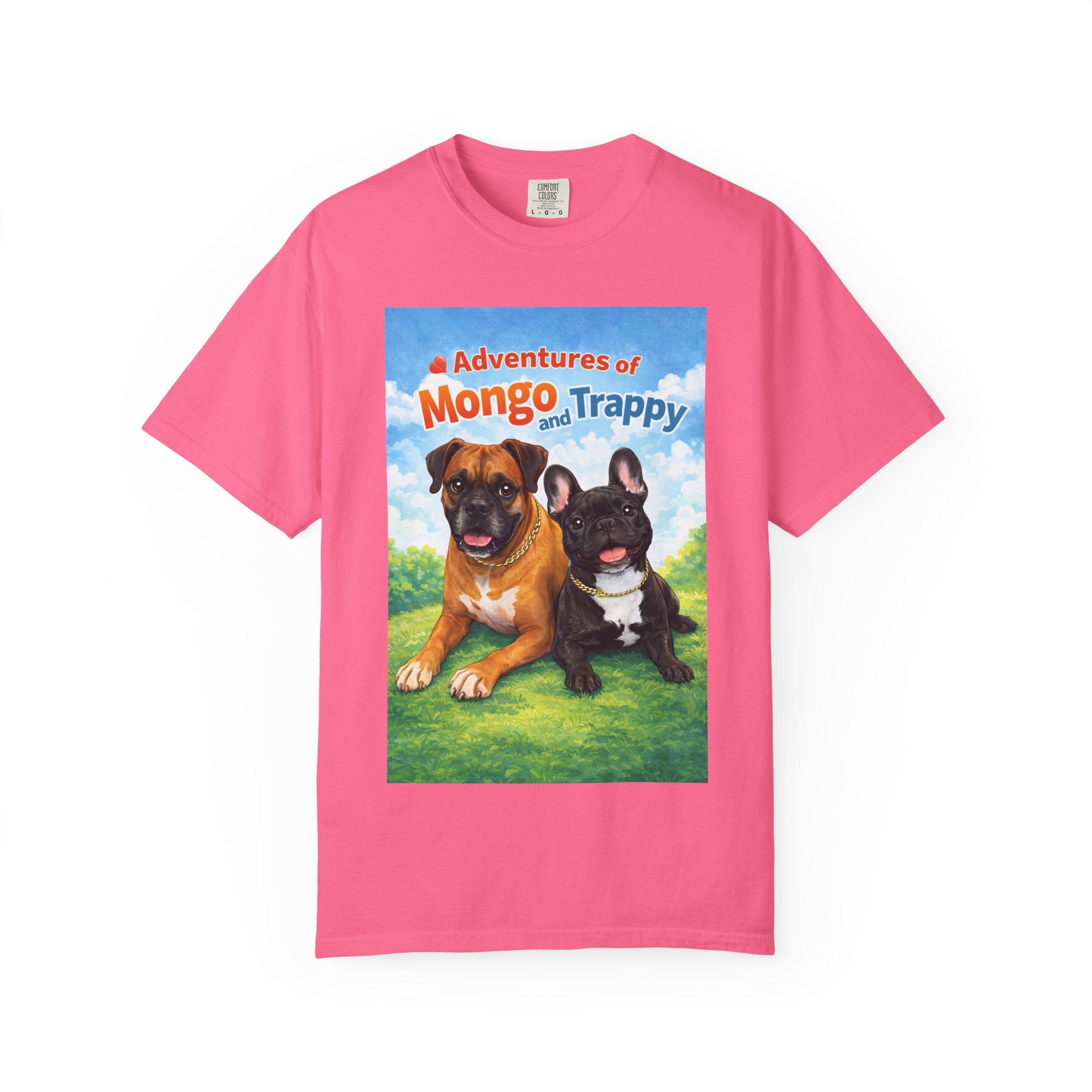 Adventures of Mongo and Trappy T-shirt | Dog Illustration, Cartoon Pets