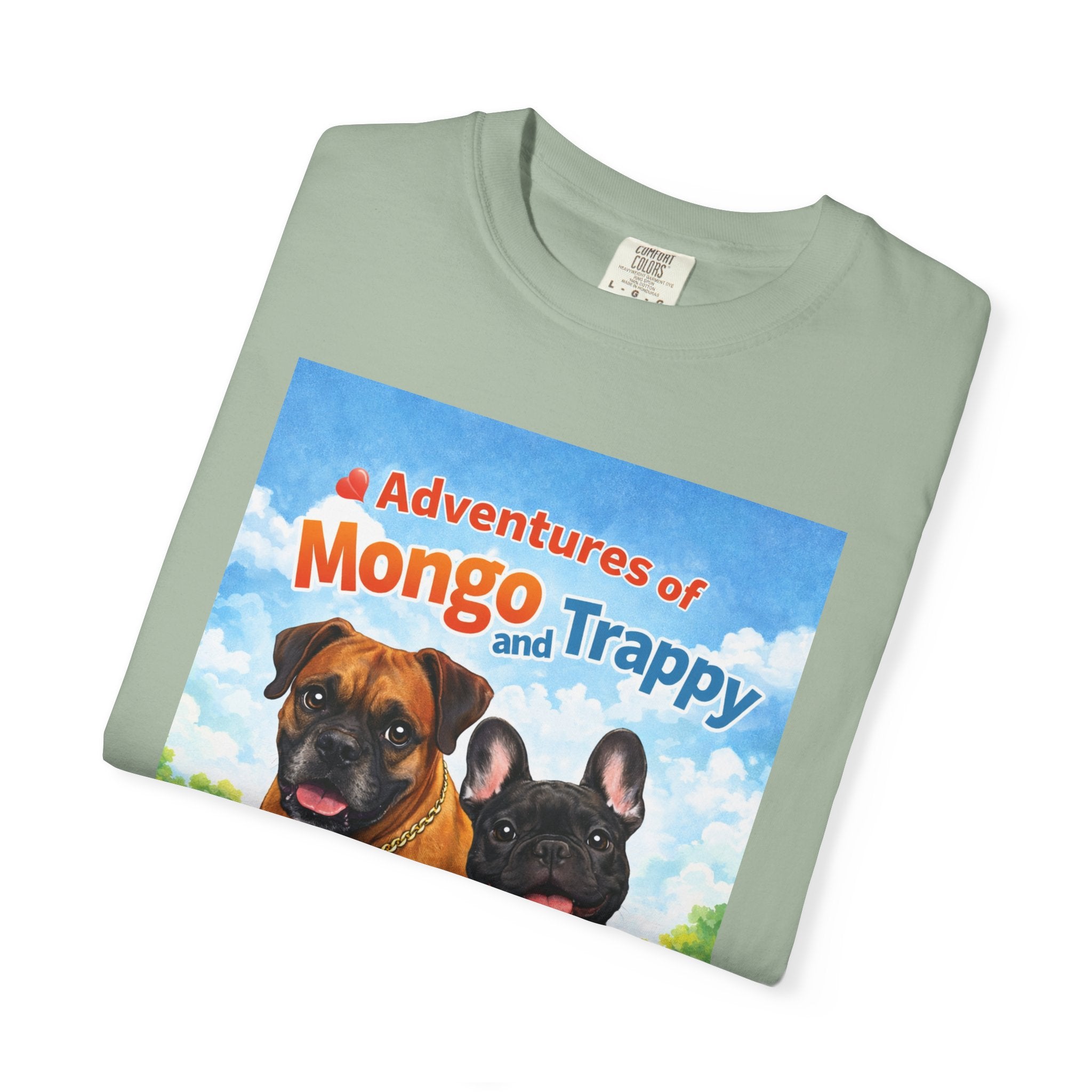 Adventures of Mongo and Trappy T-shirt | Dog Illustration, Cartoon Pets