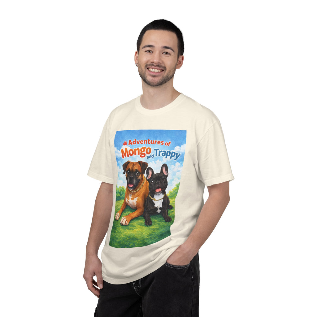 Adventures of Mongo and Trappy T-shirt | Dog Illustration, Cartoon Pets