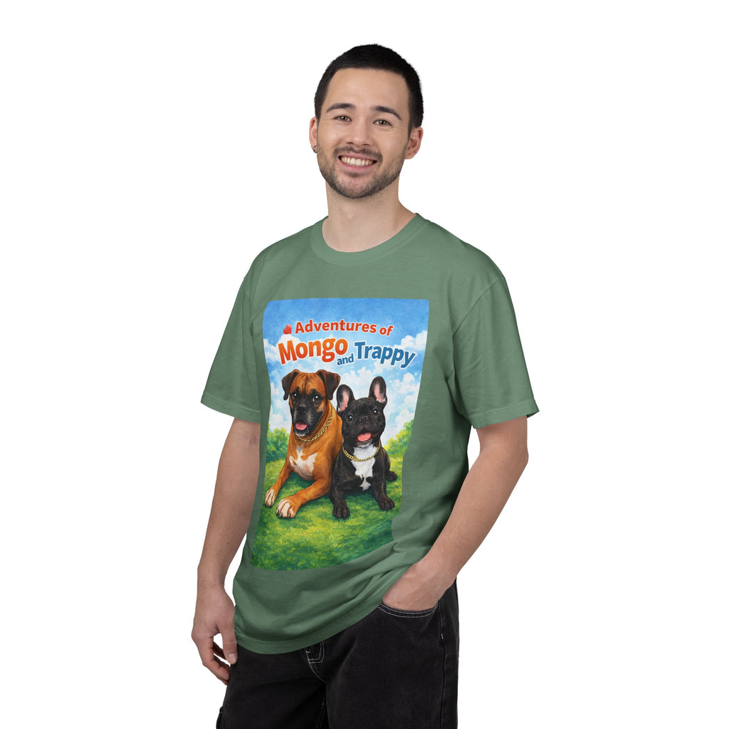 Adventures of Mongo and Trappy T-shirt | Dog Illustration, Cartoon Pets