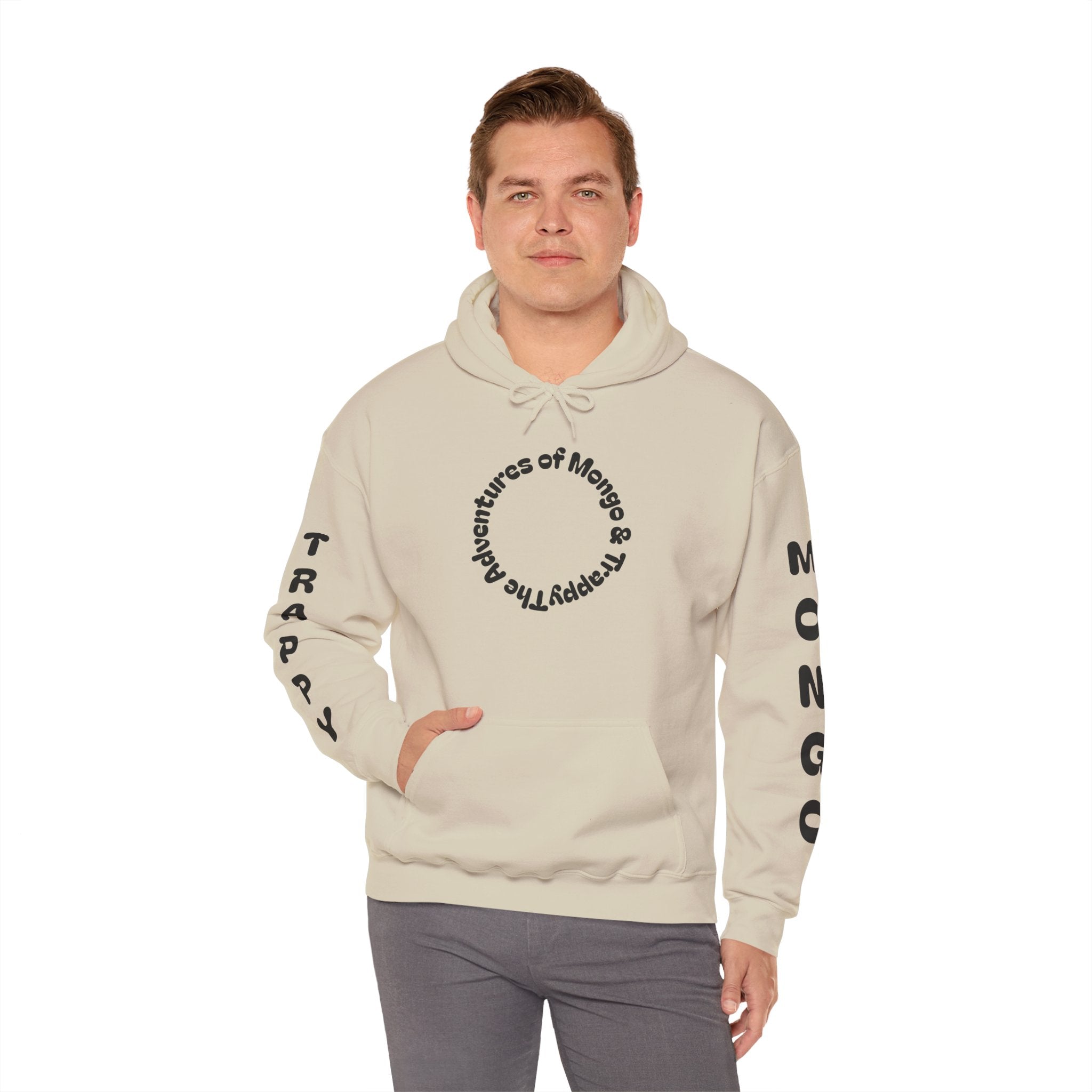 Dog Adventure Hoodie — "The Adventures of Mongo & Trappy" Graphic Hooded Sweatshirt