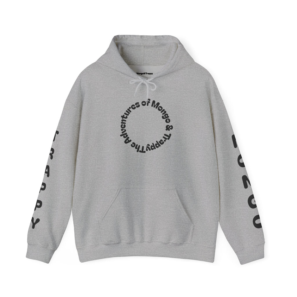 Dog Adventure Hoodie — "The Adventures of Mongo & Trappy" Graphic Hooded Sweatshirt