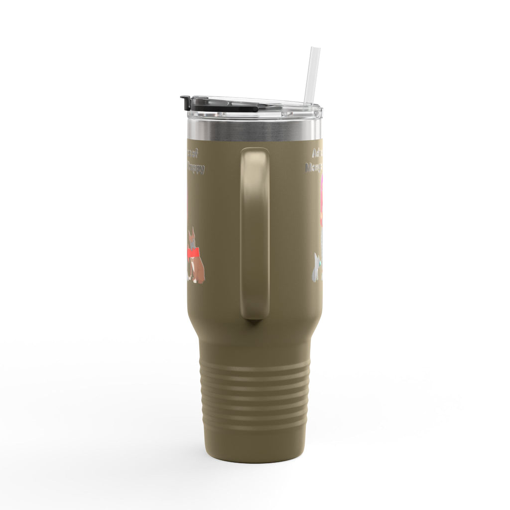 40oz Insulated Travel Mug — Adventures of Mongo and Trappy Personalized Pet & Owner Tumbler