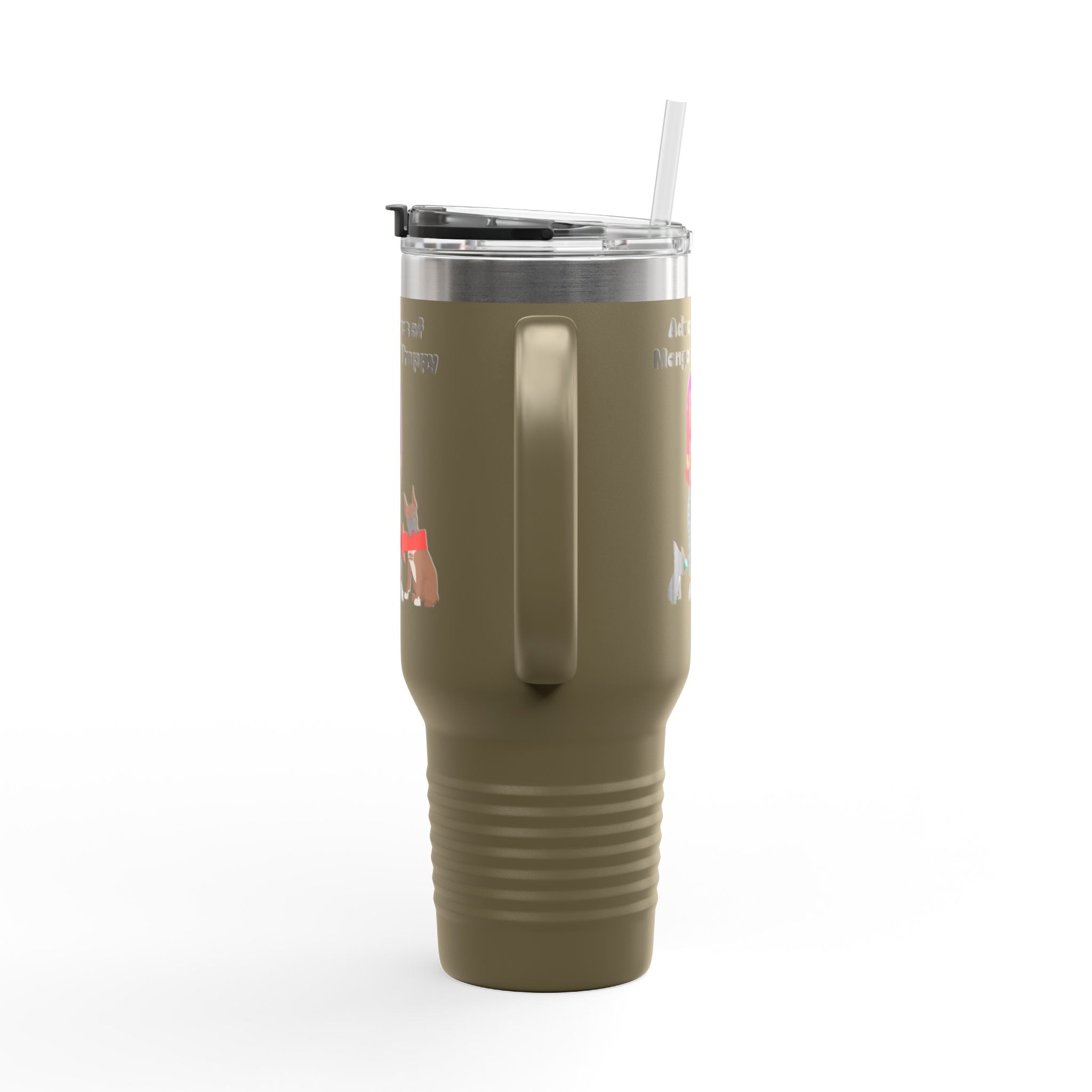 40oz Insulated Travel Mug — Adventures of Mongo and Trappy Personalized Pet & Owner Tumbler