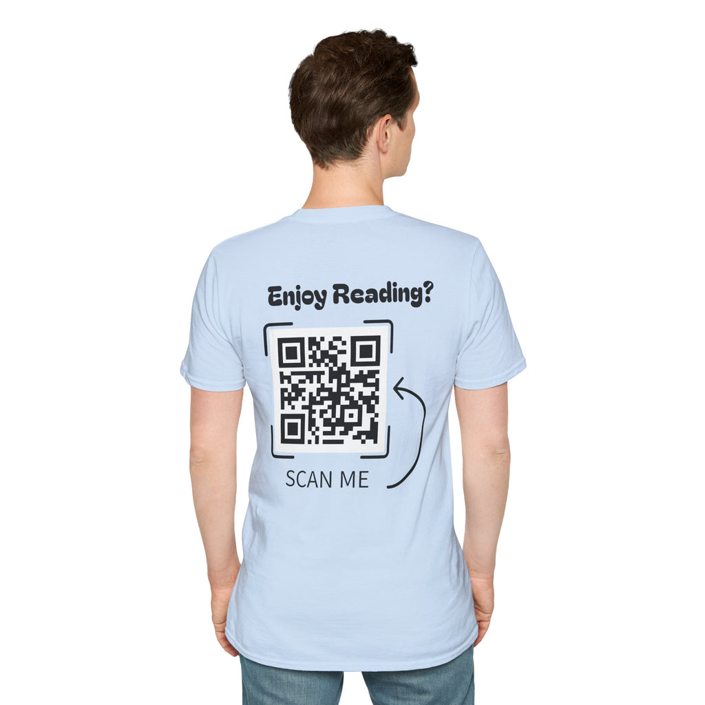 Adventure Graphic T-Shirt — “Adventures of Mongo & Trappy” with Back QR Code