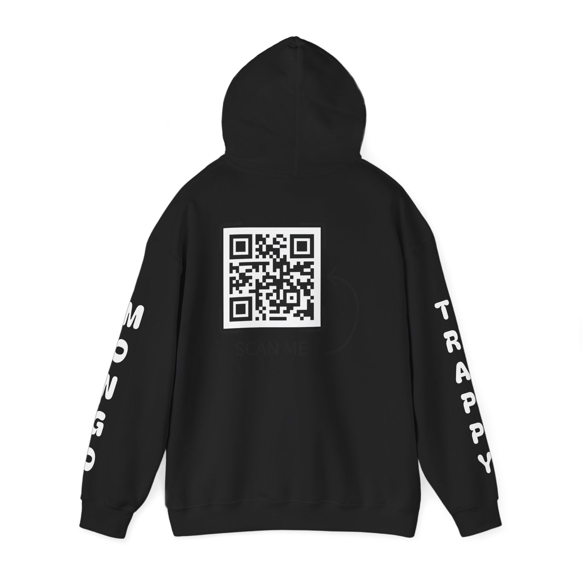 Dog Duo Hoodie — "Mongo and Trappy" Portrait Hoodie with QR Code